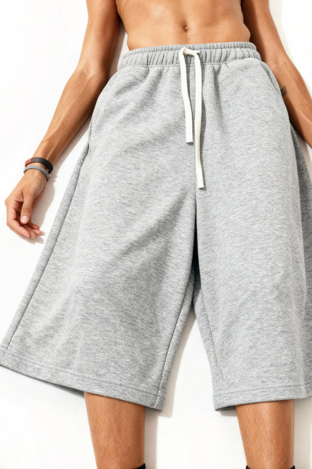 CORE: 360 GSM 3/4 Leg Pants in Grey