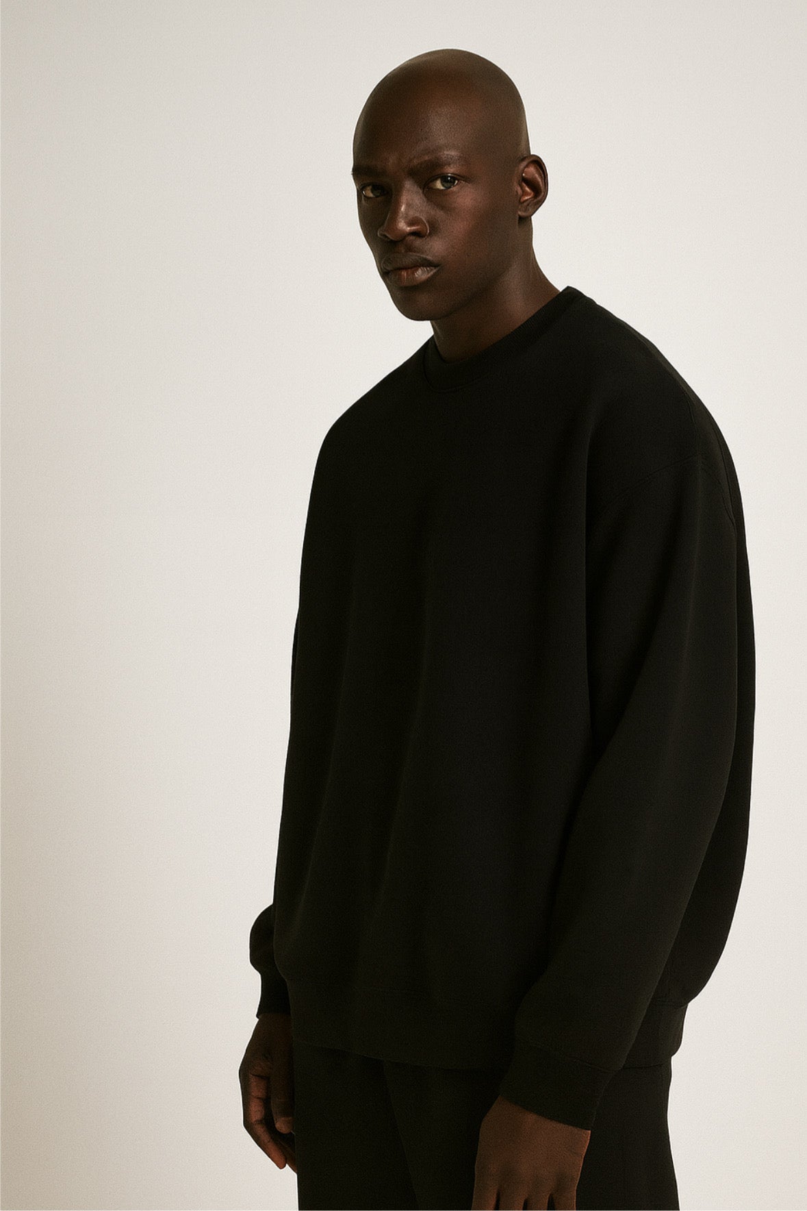CORE: 420 GSM Crewneck in Black