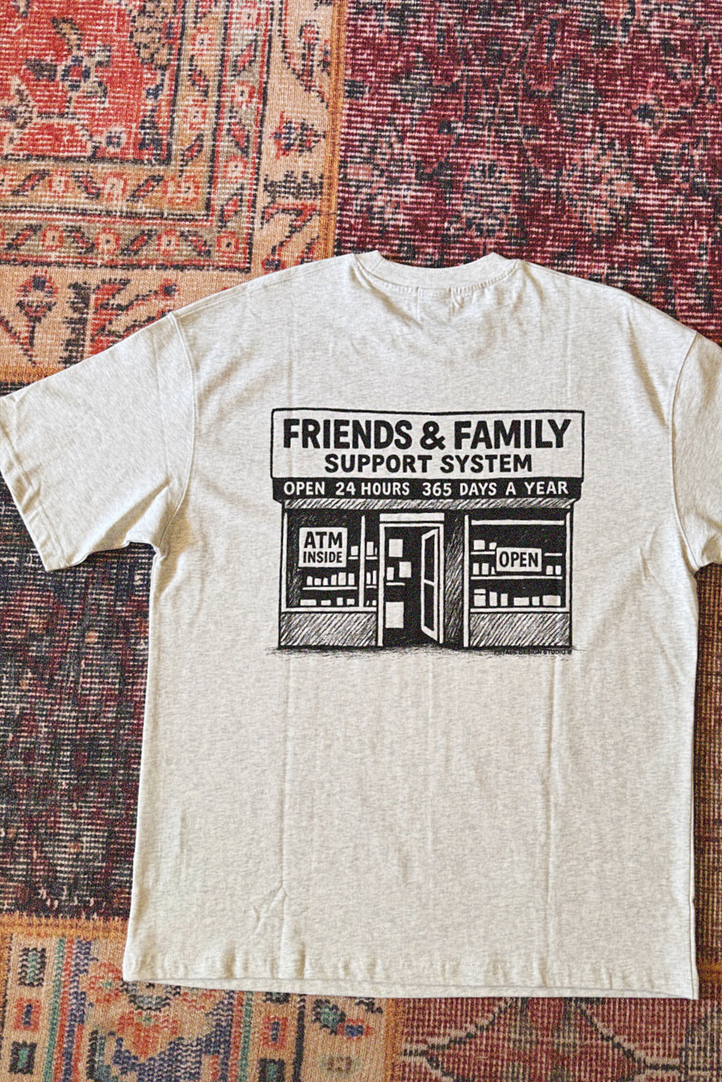 F&F Shop Tee in Ash Grey