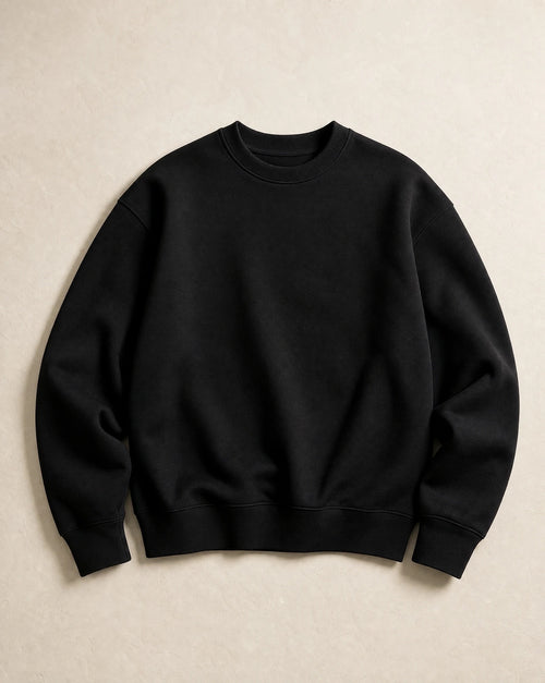 CORE: 420 GSM Crewneck in Black