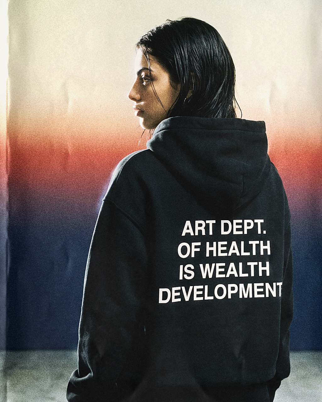 Health is Wealth Hoodie in Black