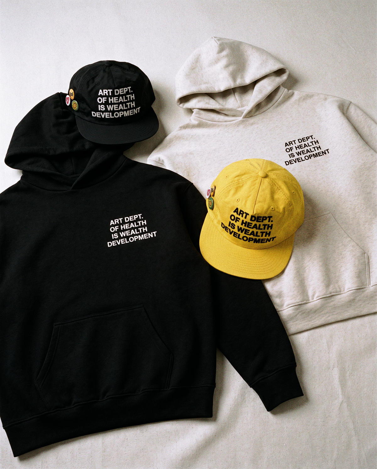 Health is Wealth Hoodie in Oatmeal