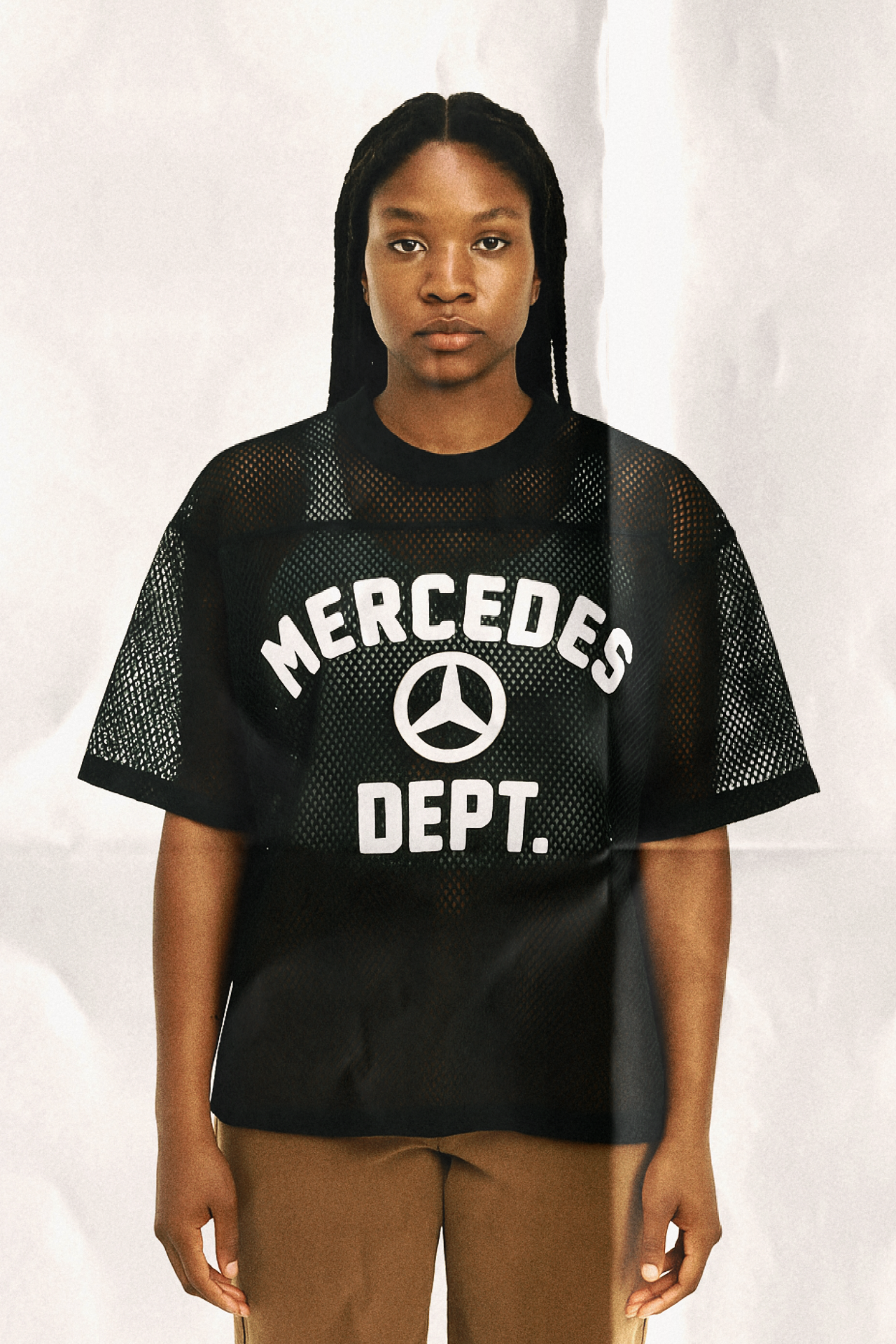 MB Dept. Mesh Tee in Black