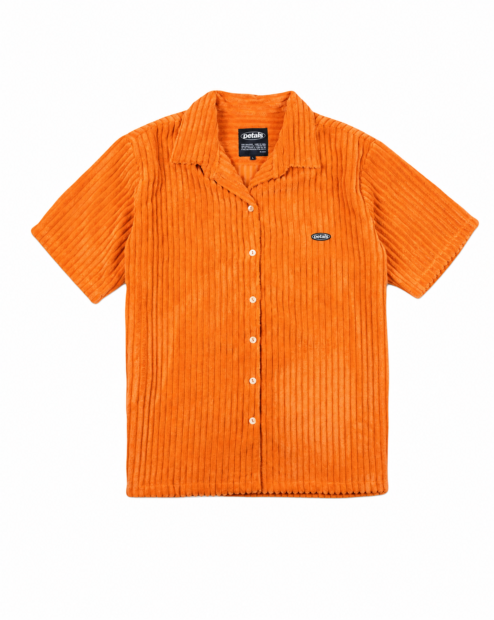 Jumbo Cords Button-Up in Orange