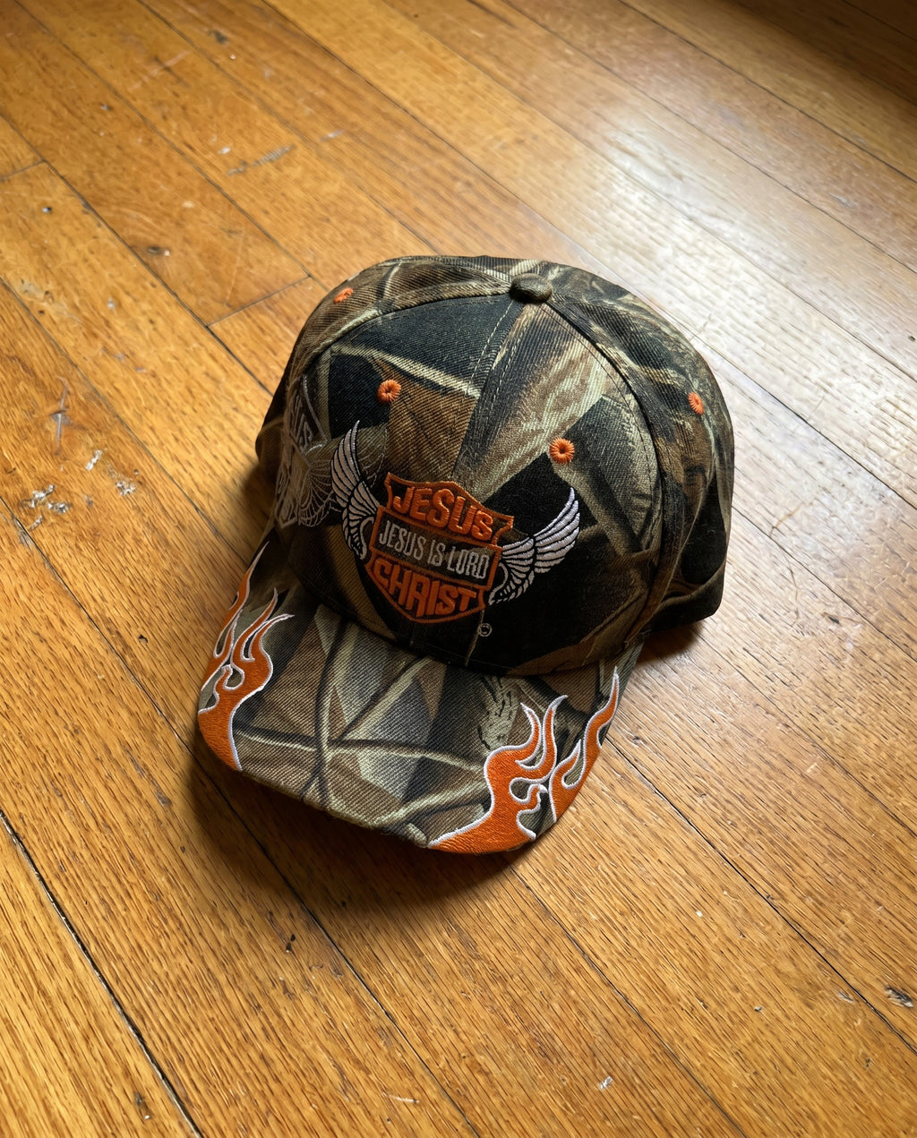 Jesus Is Lord Camo Hat - Creative Flat