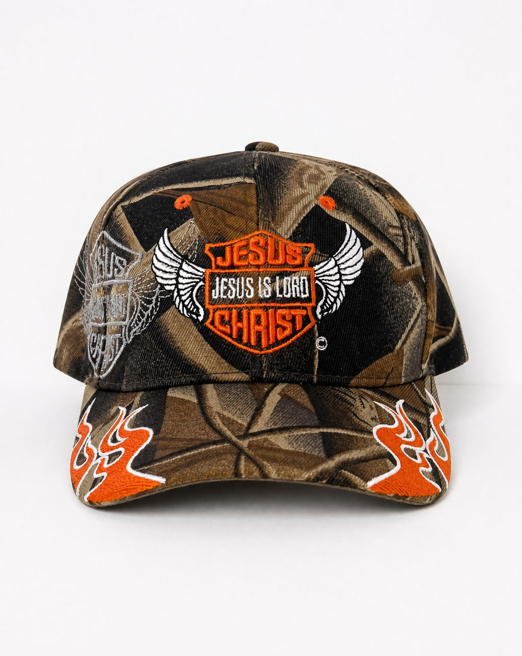 Jesus Is Lord Camo Hat - White Wall Product