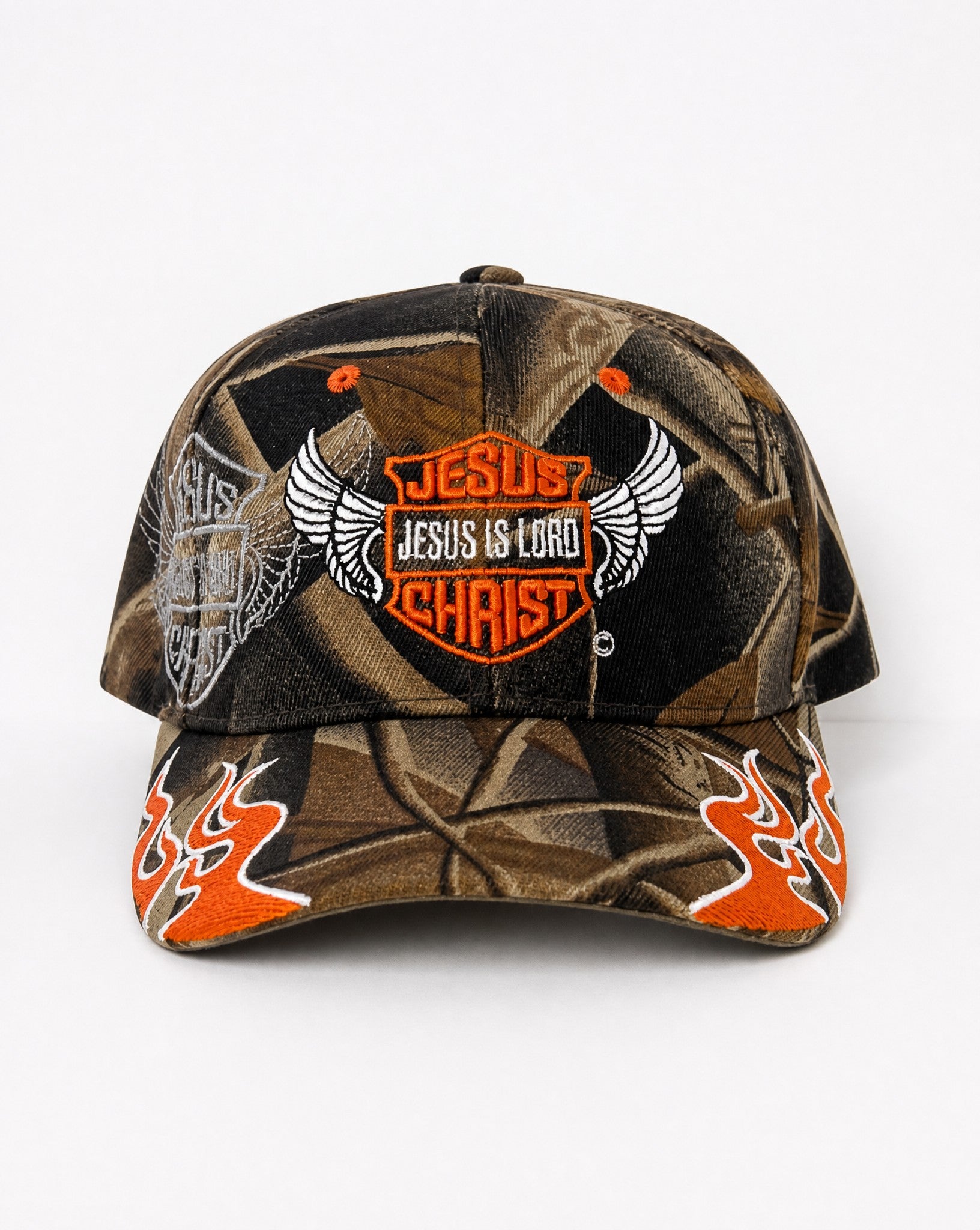 Jesus Is Lord Camo Hat - White Wall Product