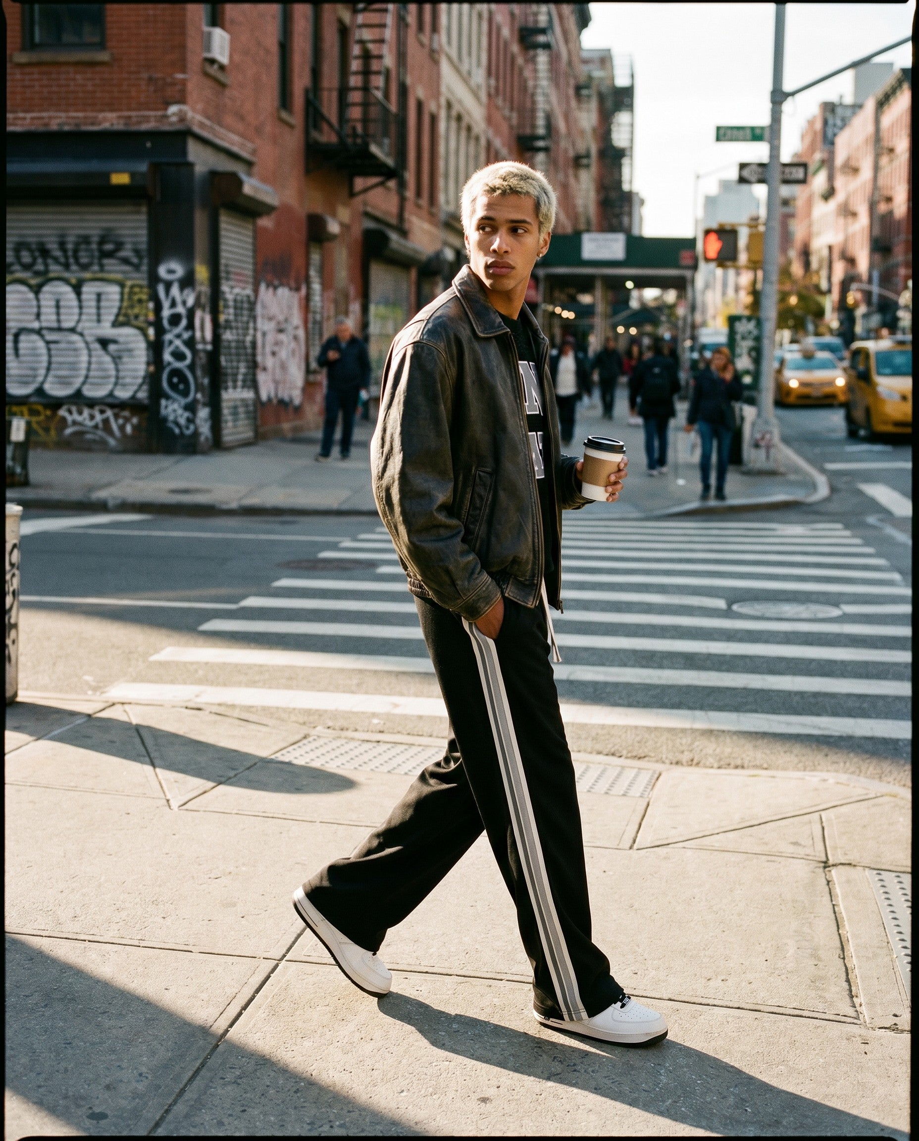 Line Pants in Black - Lifestyle Image