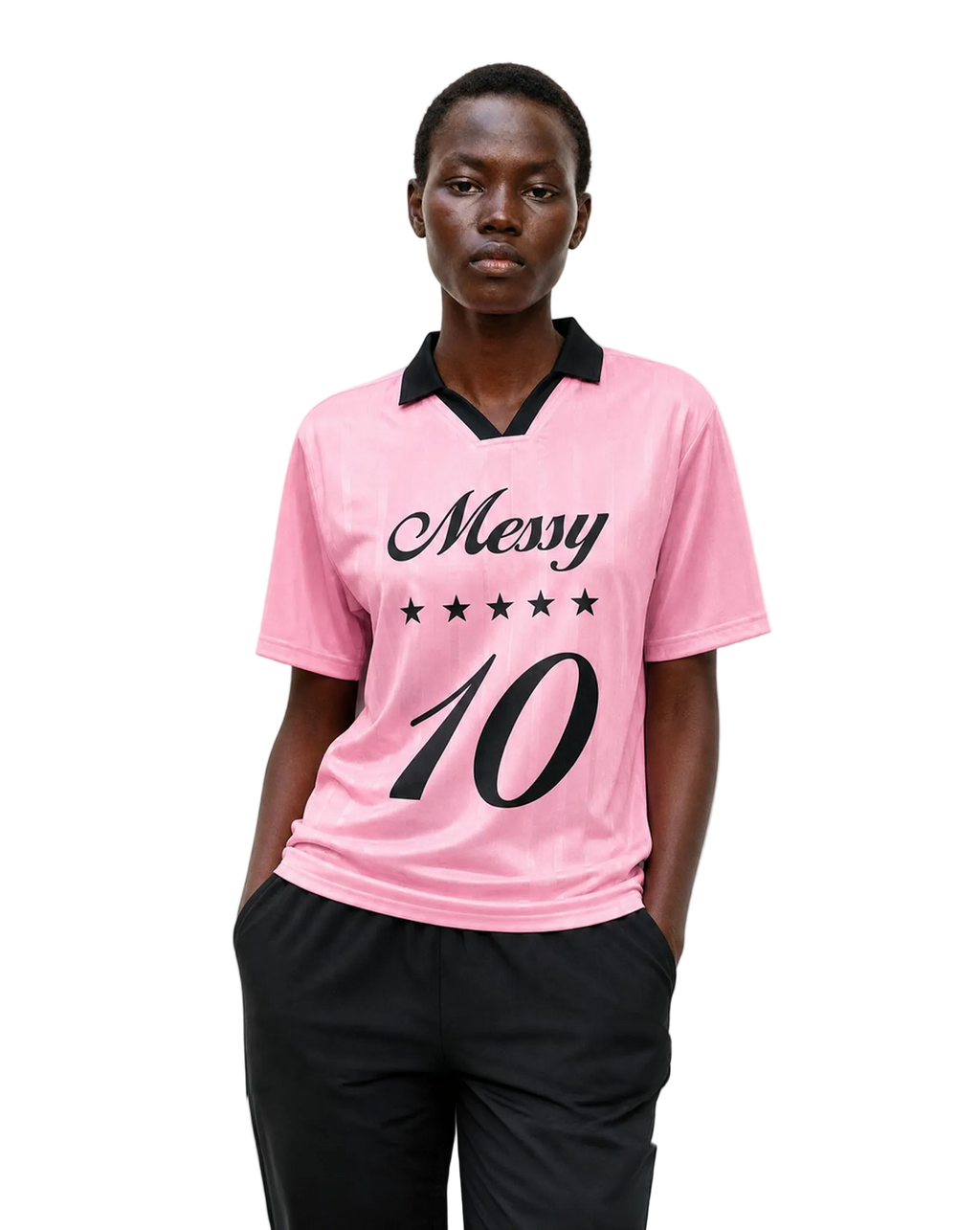 Messy Futbol Jersey in Pink