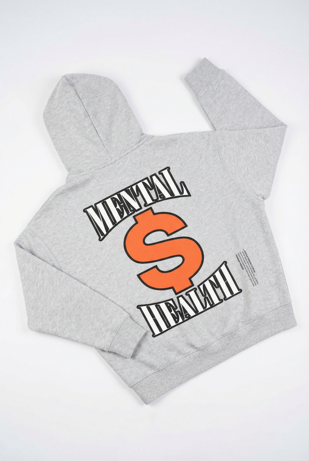 Mental Money Boxy Hoodie in Grey