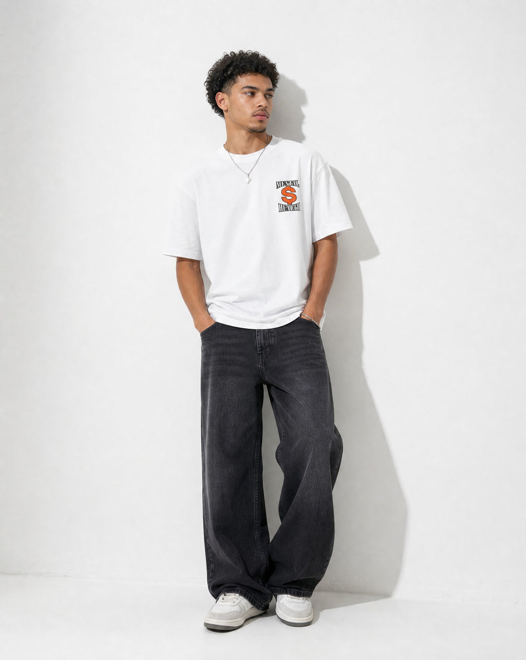 Mental Money Tee in White - Editorial Image