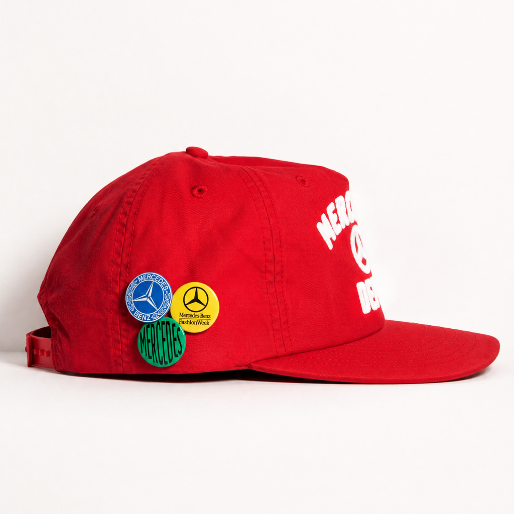 Merc Dept. Nylon Hat in Red