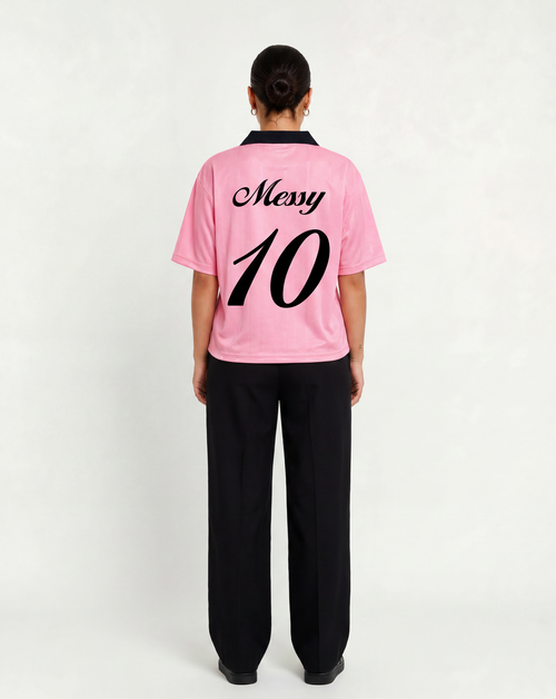 Messy Futbol Jersey in Pink