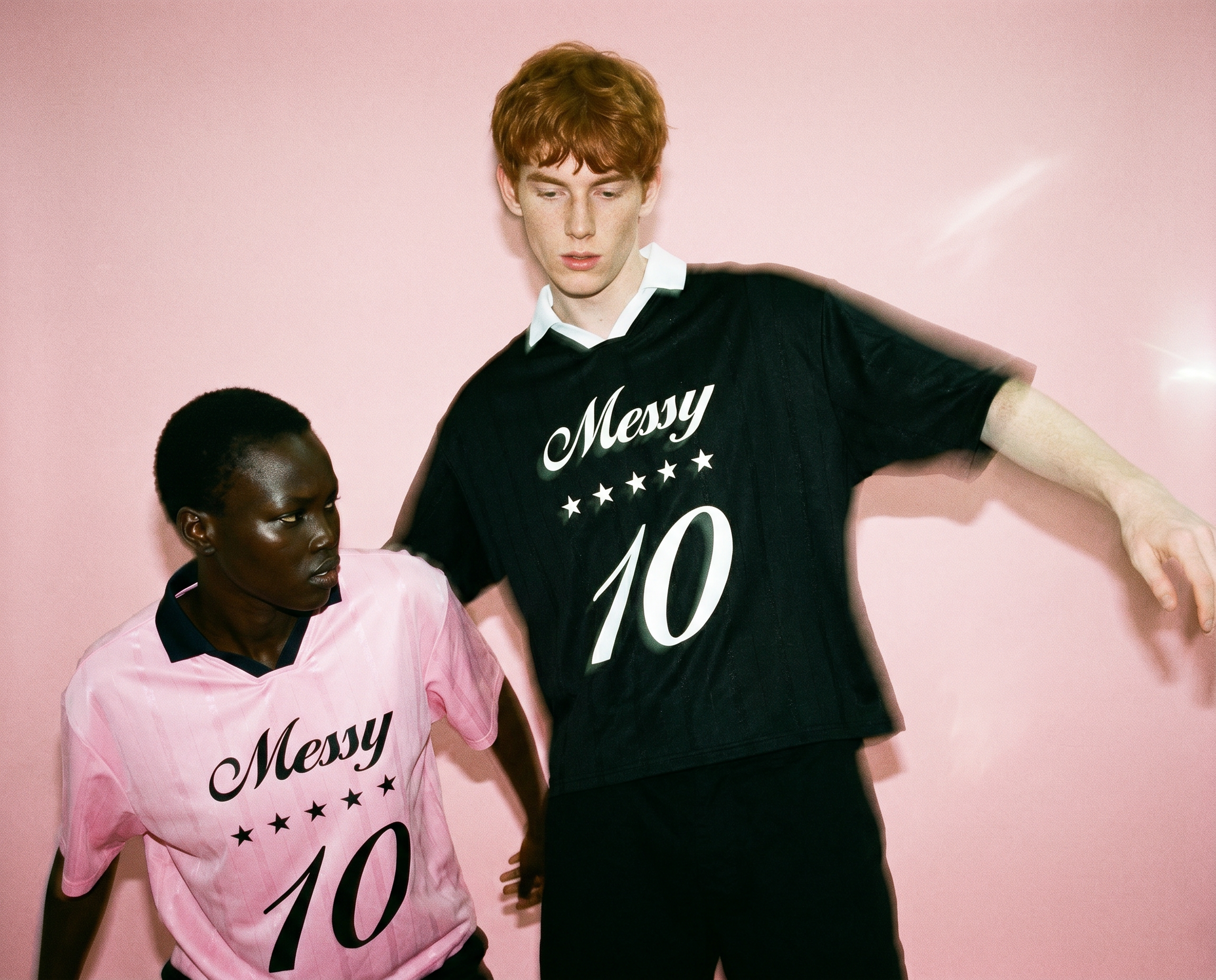 Messy Futbol Jersey in Pink