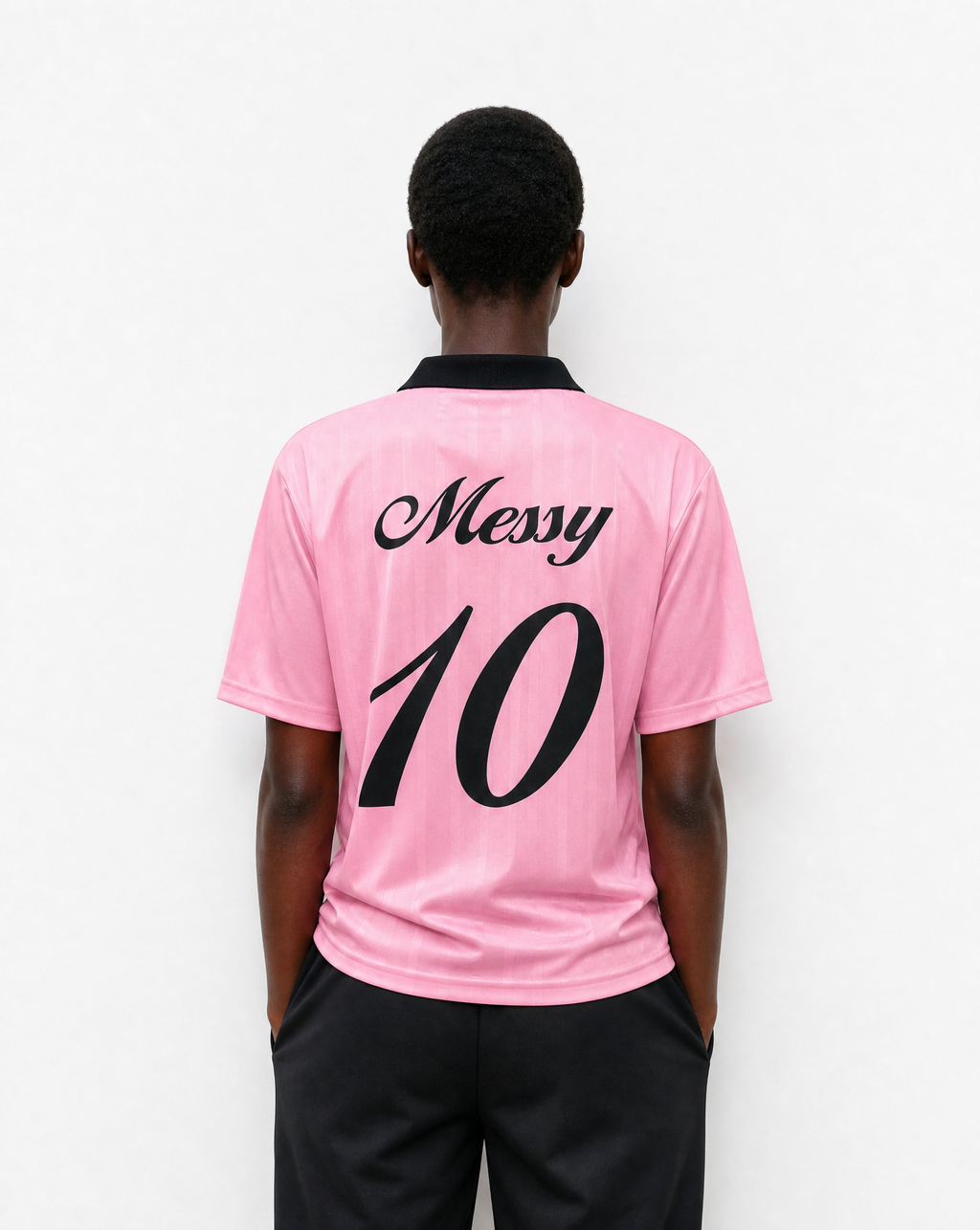 Messy Futbol Jersey in Pink