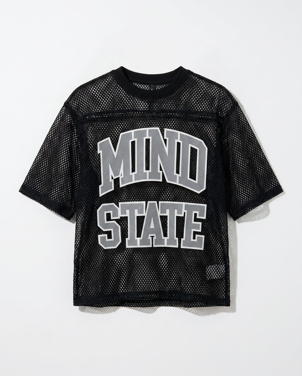 Mind State Mesh Shirt in Black - White Wall Product