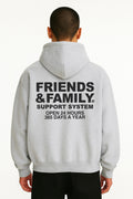 F&F Box Hoodie in Grey