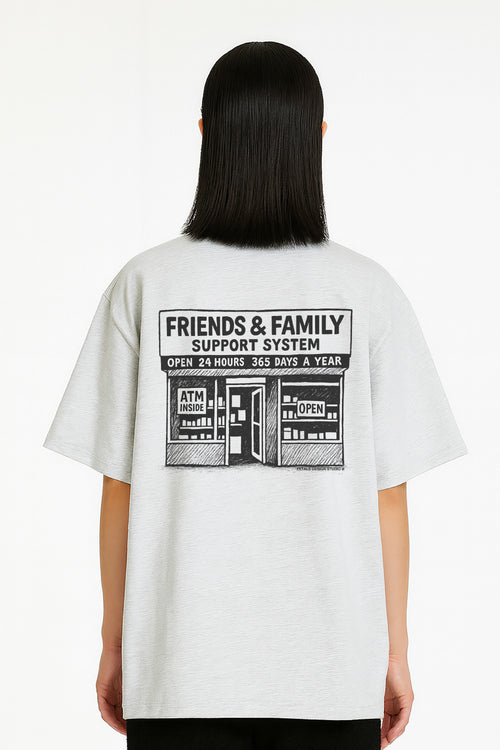 F&F Shop Tee in Ash Grey