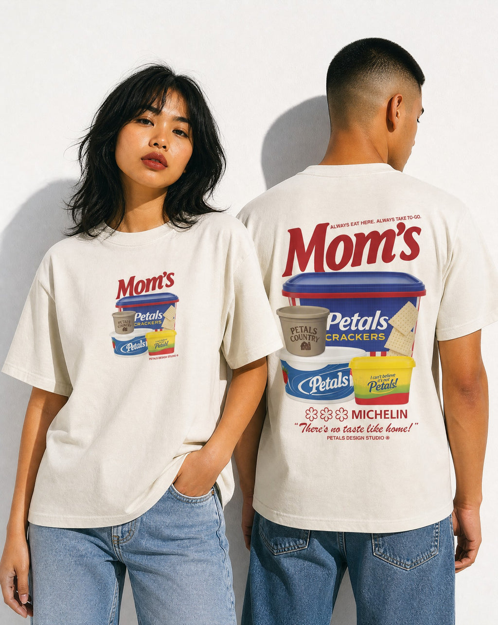 Mom's House Enzyme Treated Tee - Editorial Image