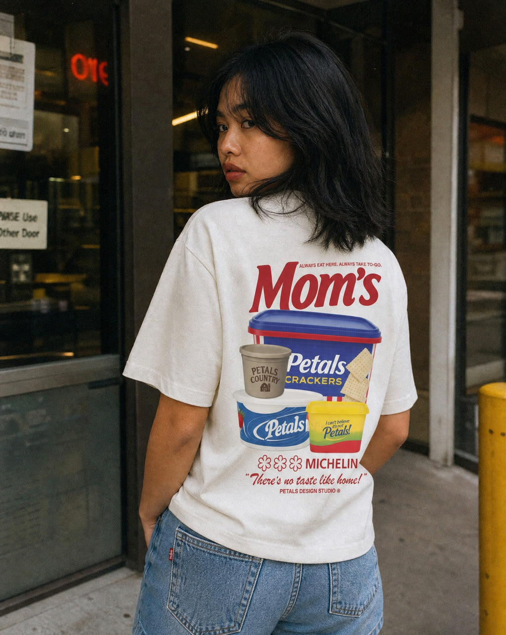 Mom's House Enzyme Treated Tee - Lifestyle Image