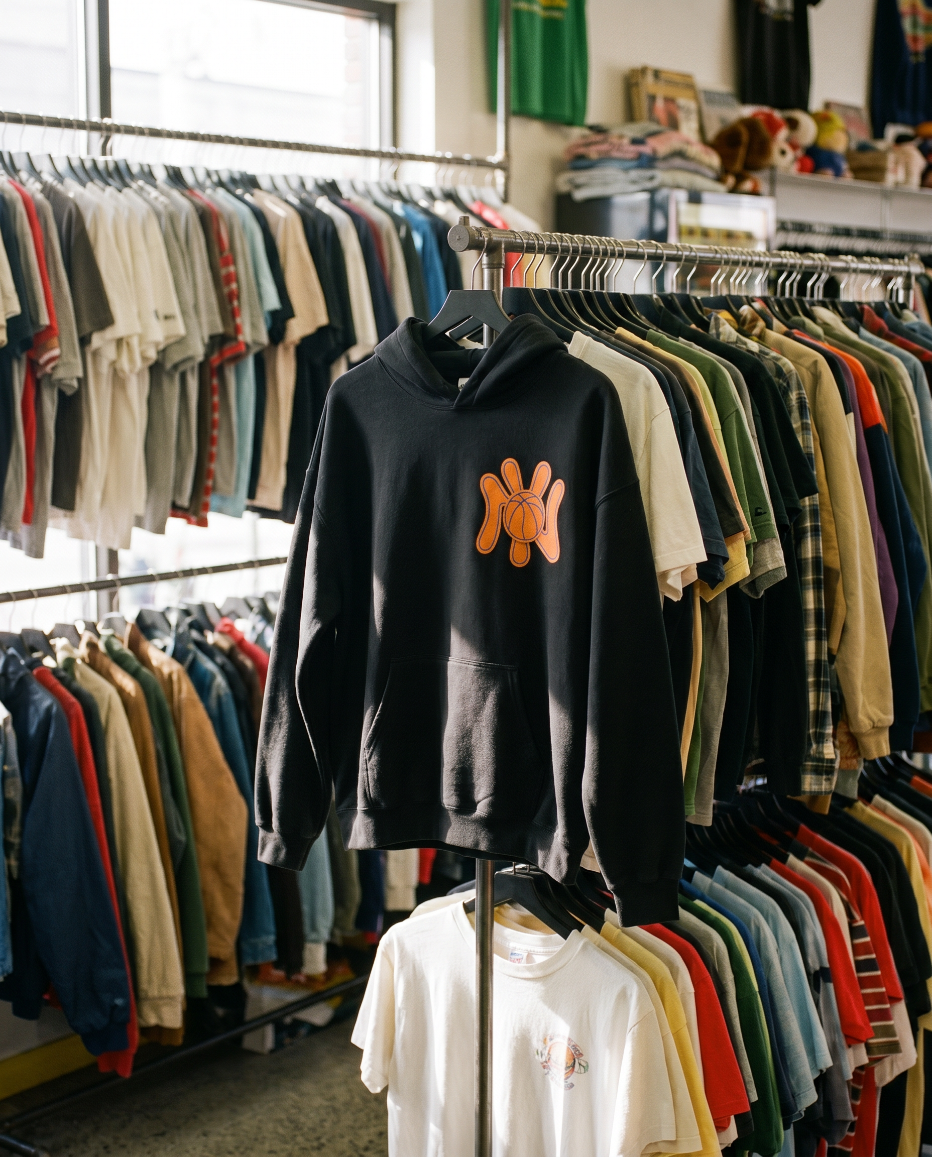 NY Ball Hoodie in Black