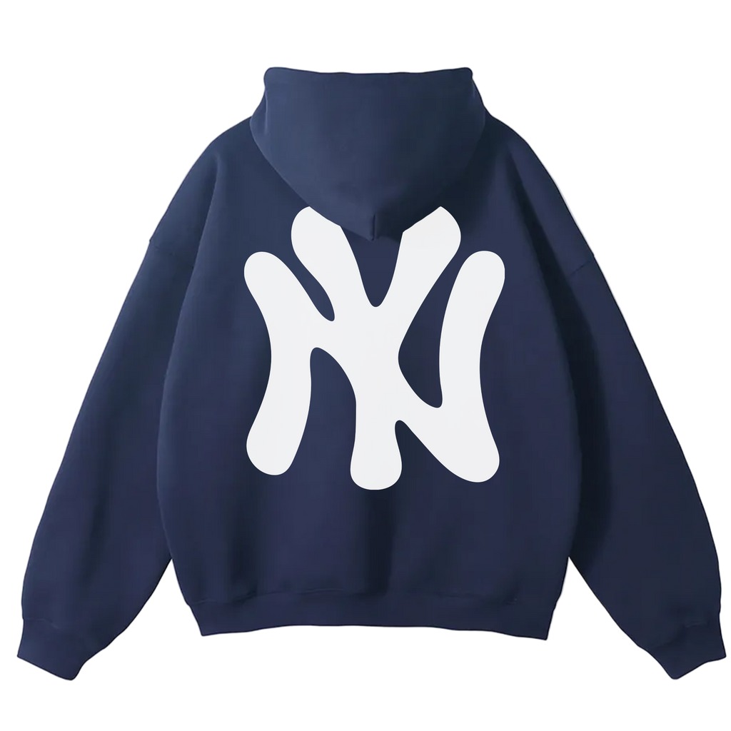 NY Bootleg Hoodie in Navy