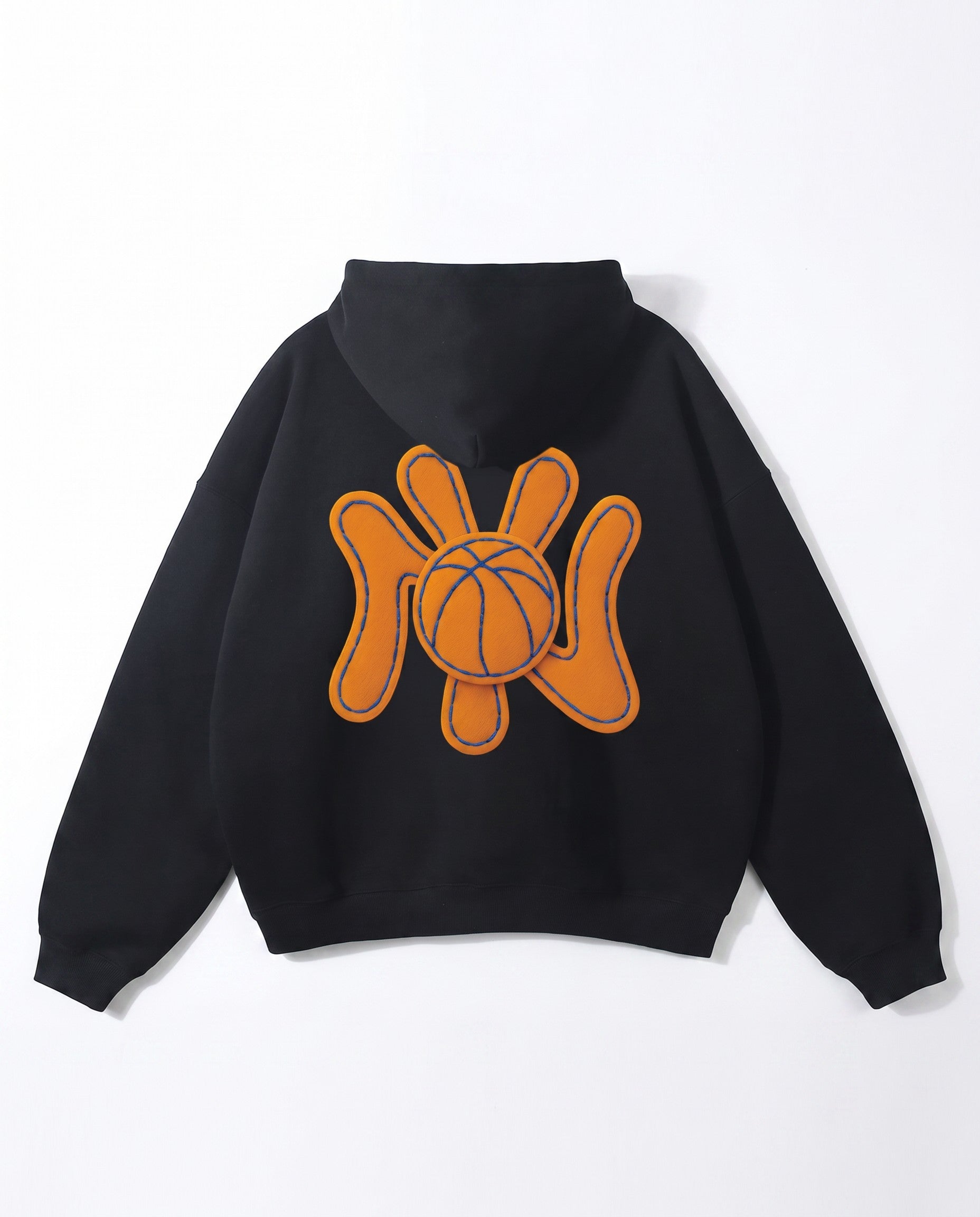 NY Ball Hoodie in Black - White Wall Product