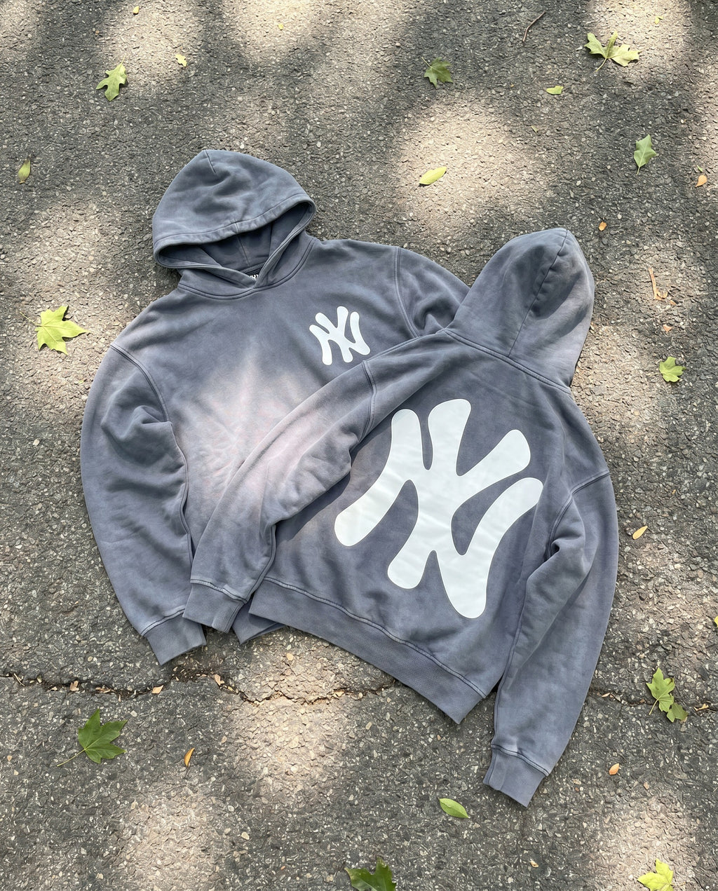 NY Bootleg Vintage Washed Hoodie - Creative Flat
