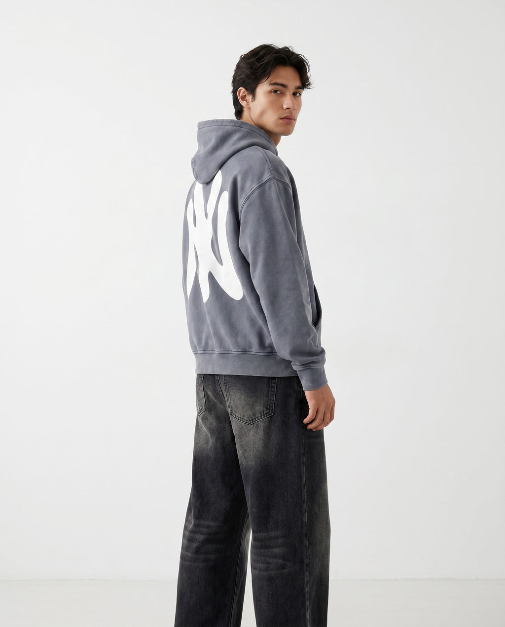 NY Bootleg Vintage Washed Hoodie - Editorial Image