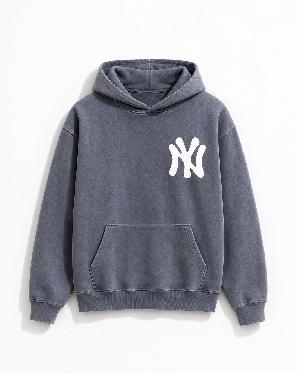 NY Bootleg Vintage Washed Hoodie - White Wall Product