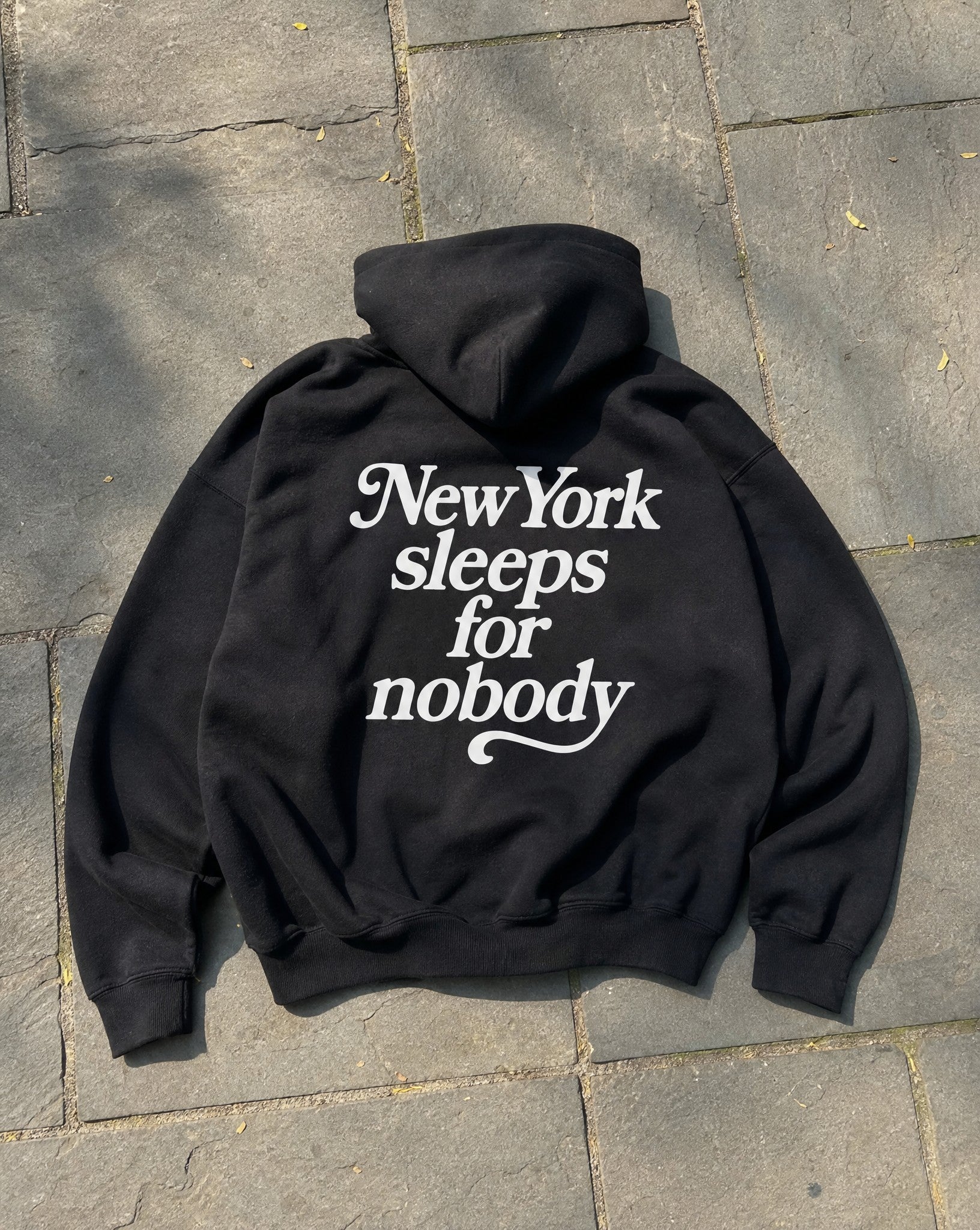 NY Never Sleeps Hoodie - Creative Flat