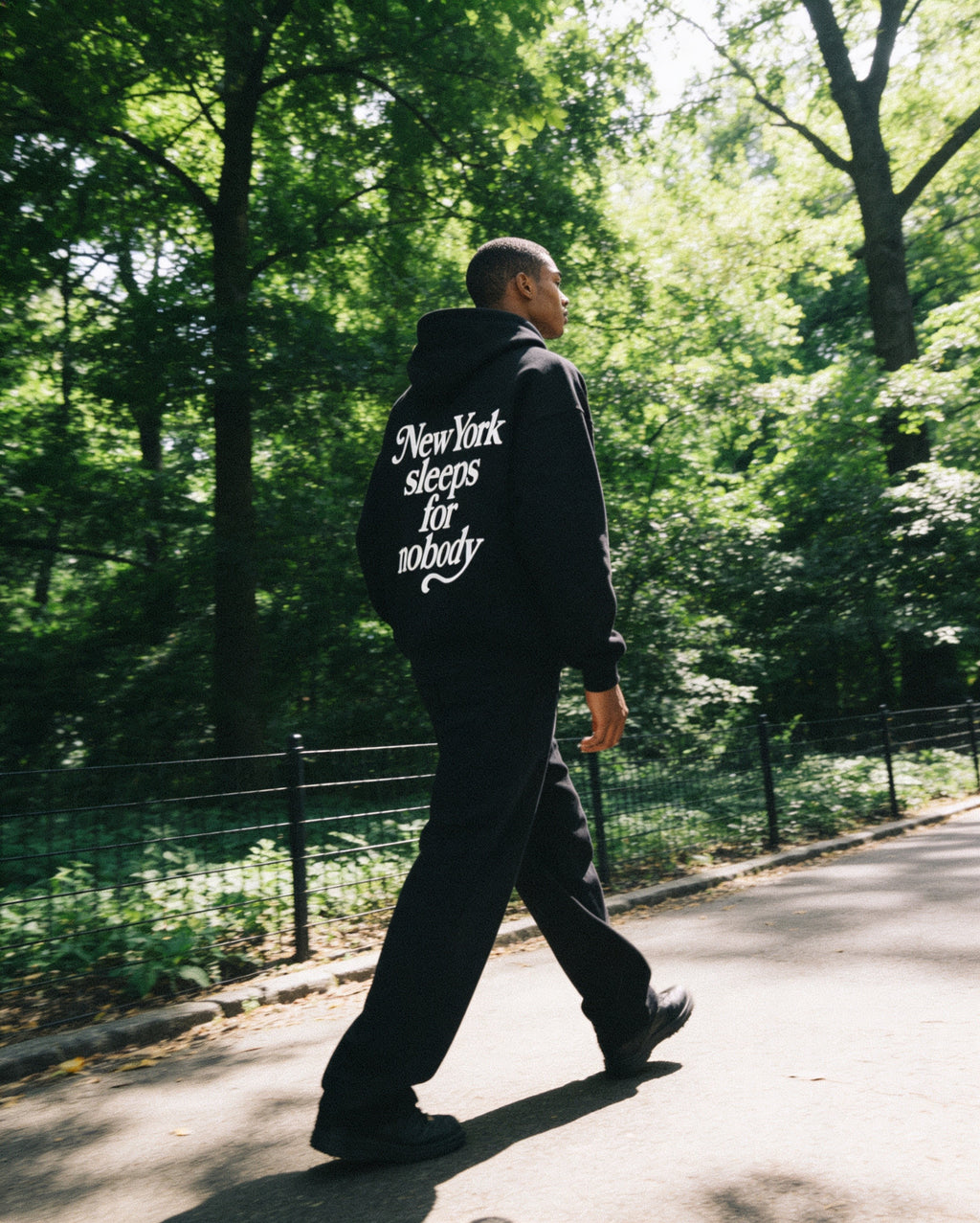 NY Never Sleeps Hoodie - Lifestyle Image