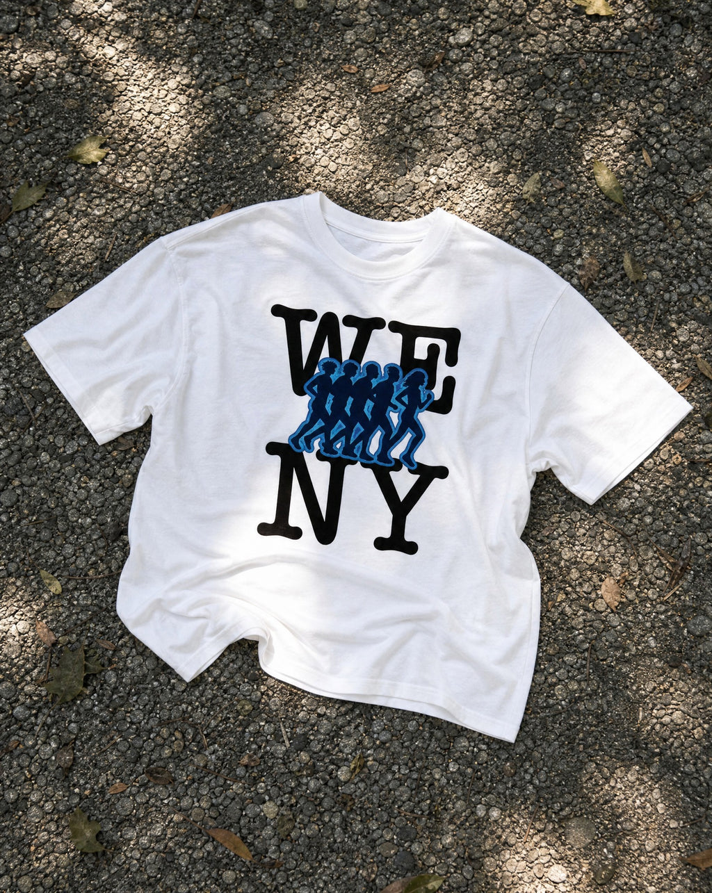 NY Run Club Tee in White - Creative Flat