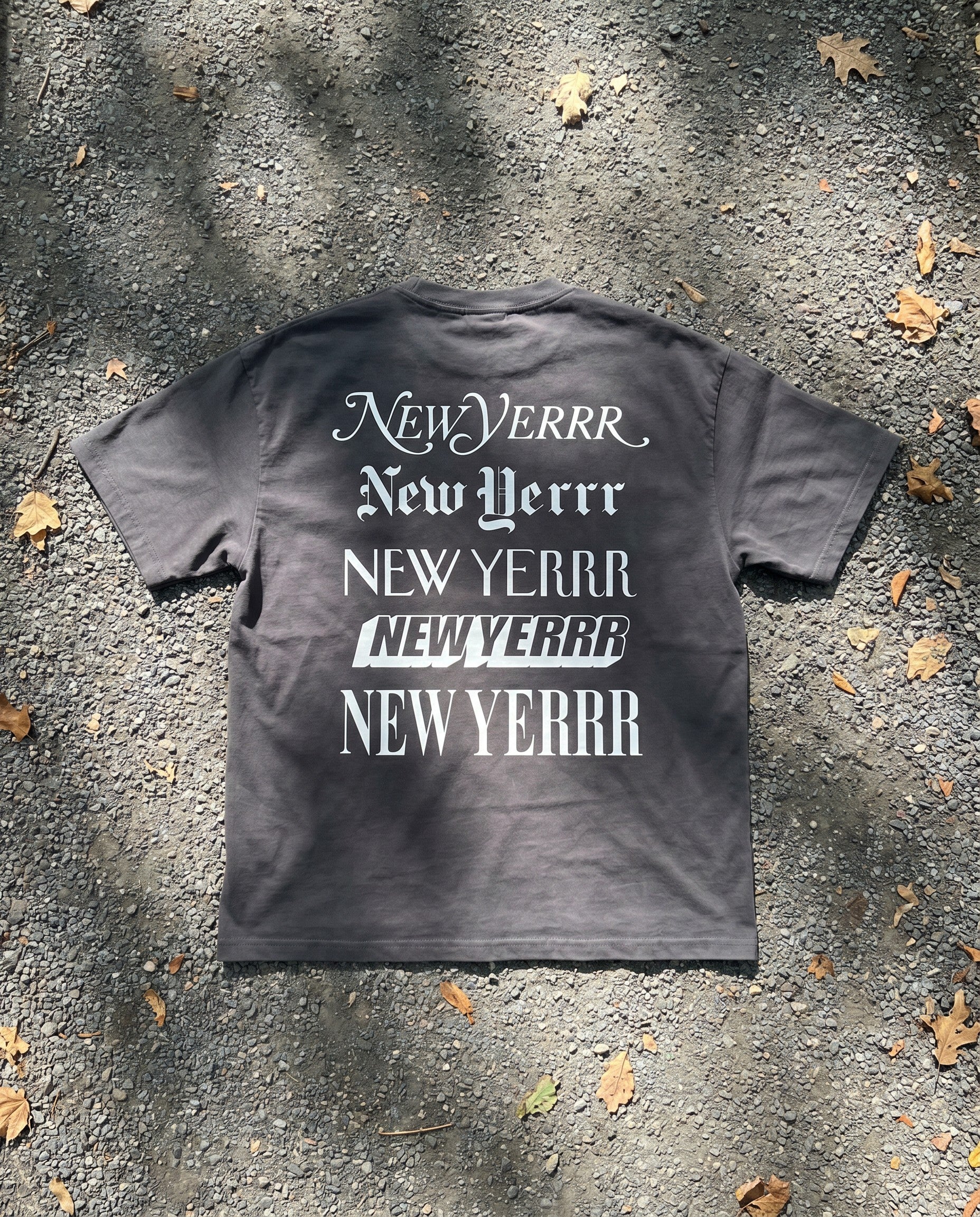 New Yerrr Tee in Black - Creative Flat