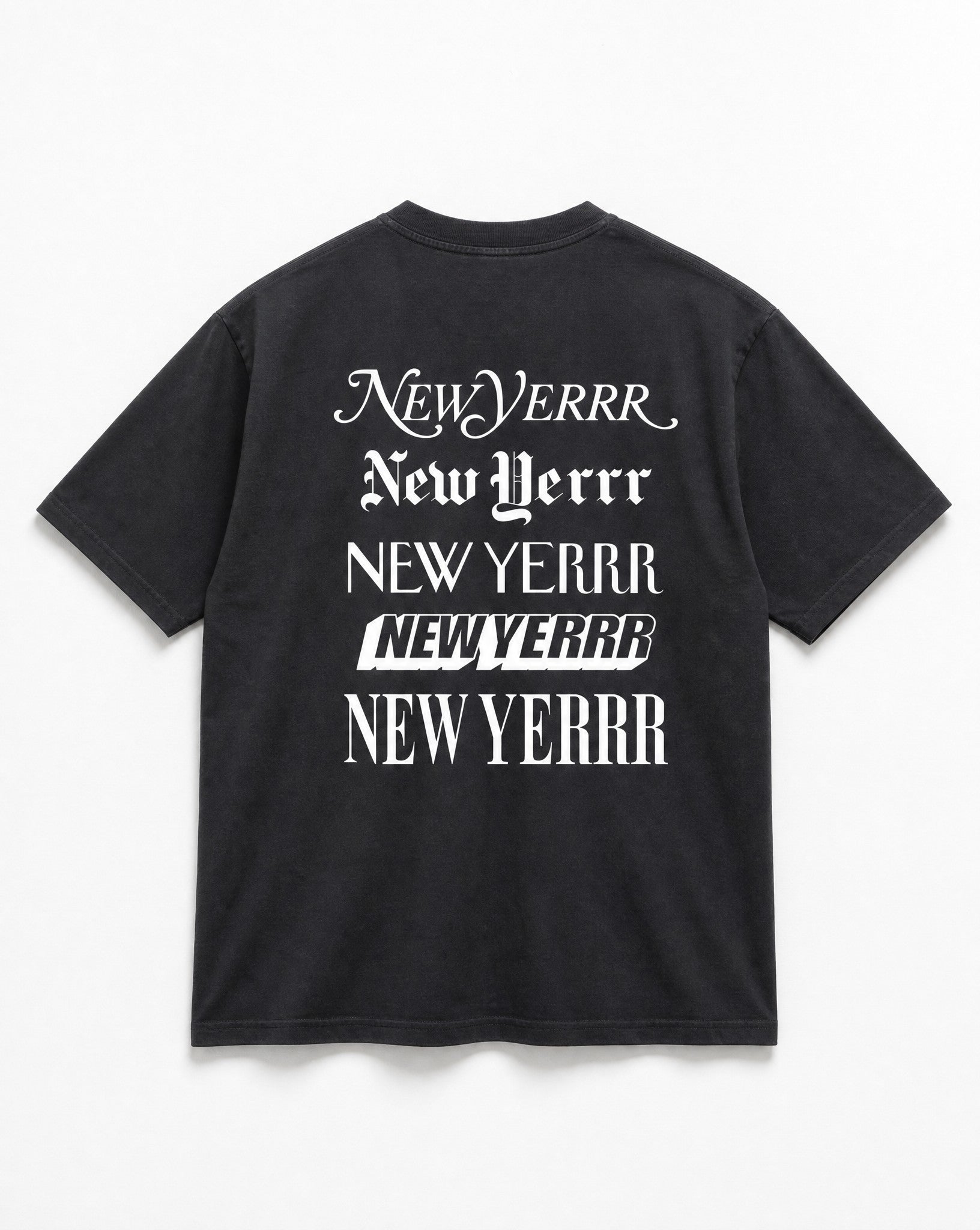 New Yerrr Tee in Black - WhiteWall Product