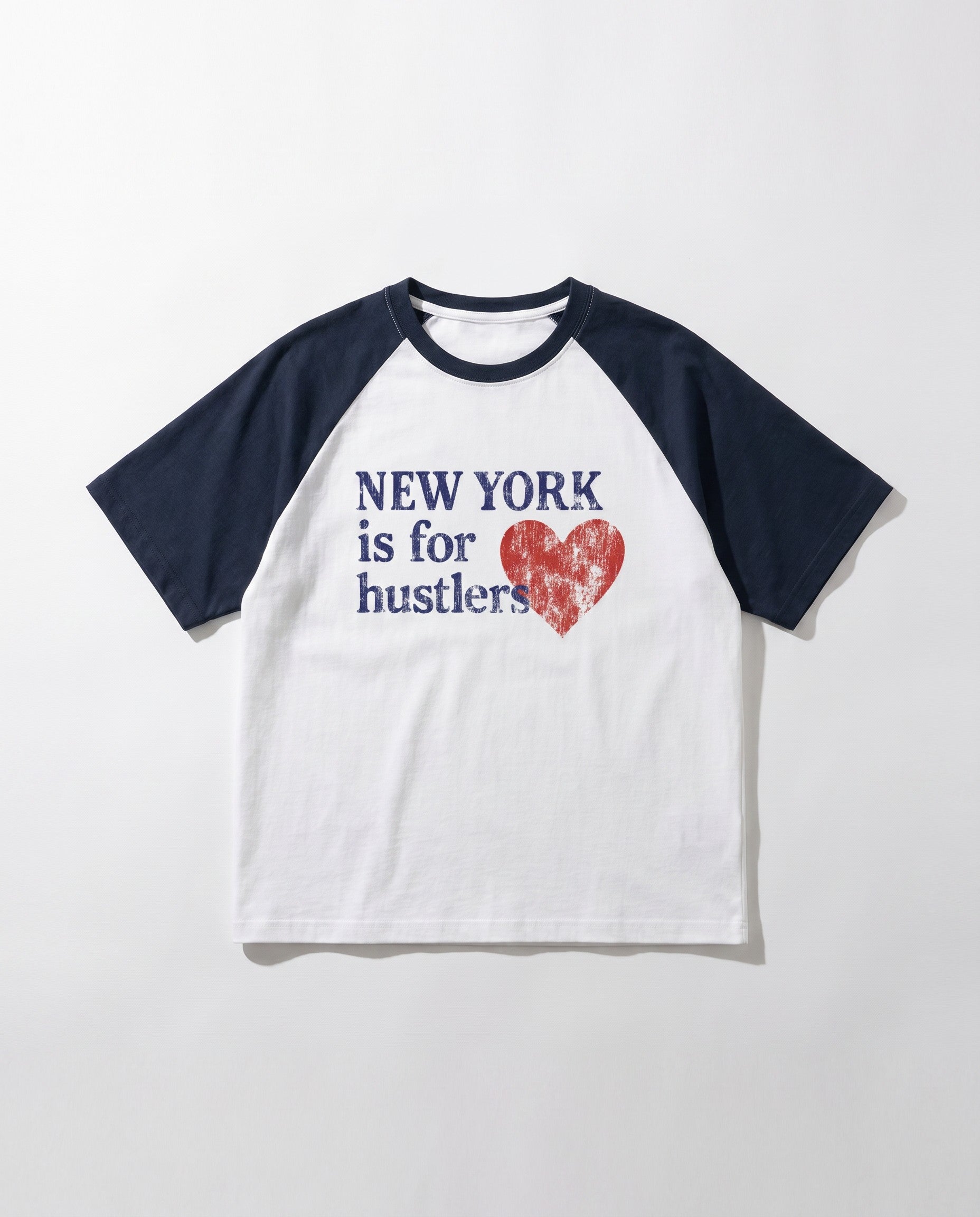 New York Hustle Raglan Tee - White Wall Product