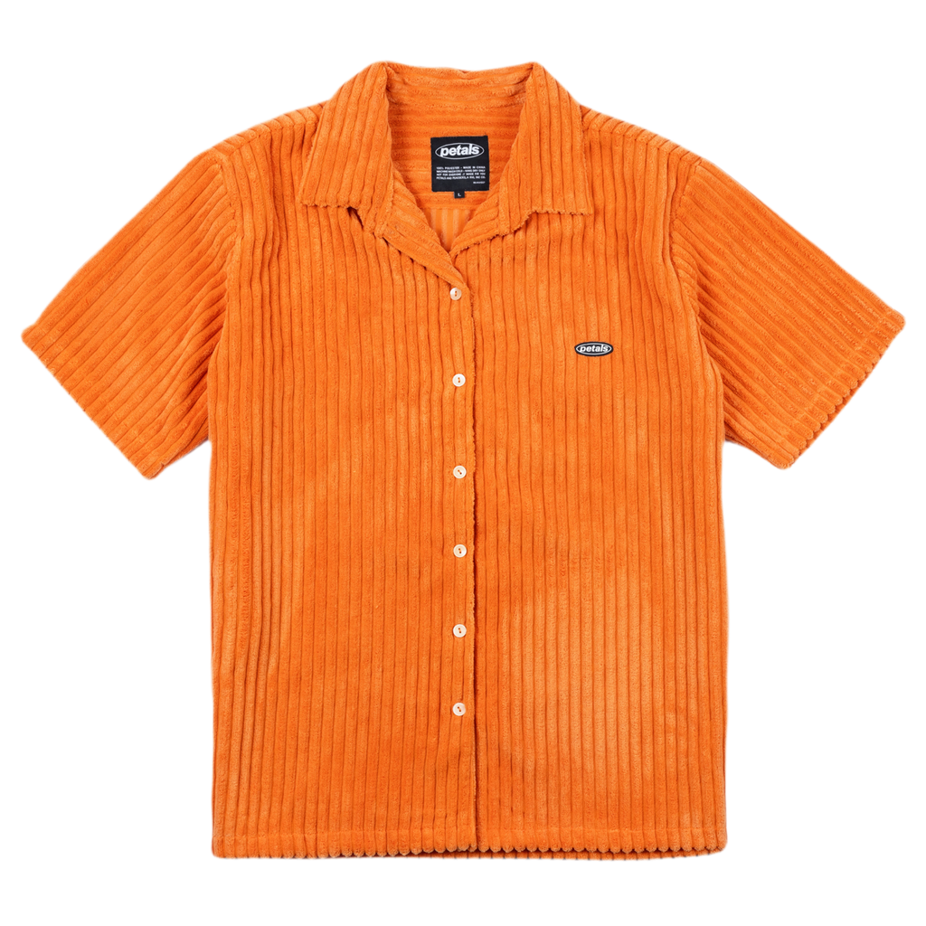 Jumbo Cords Button-Up in Orange