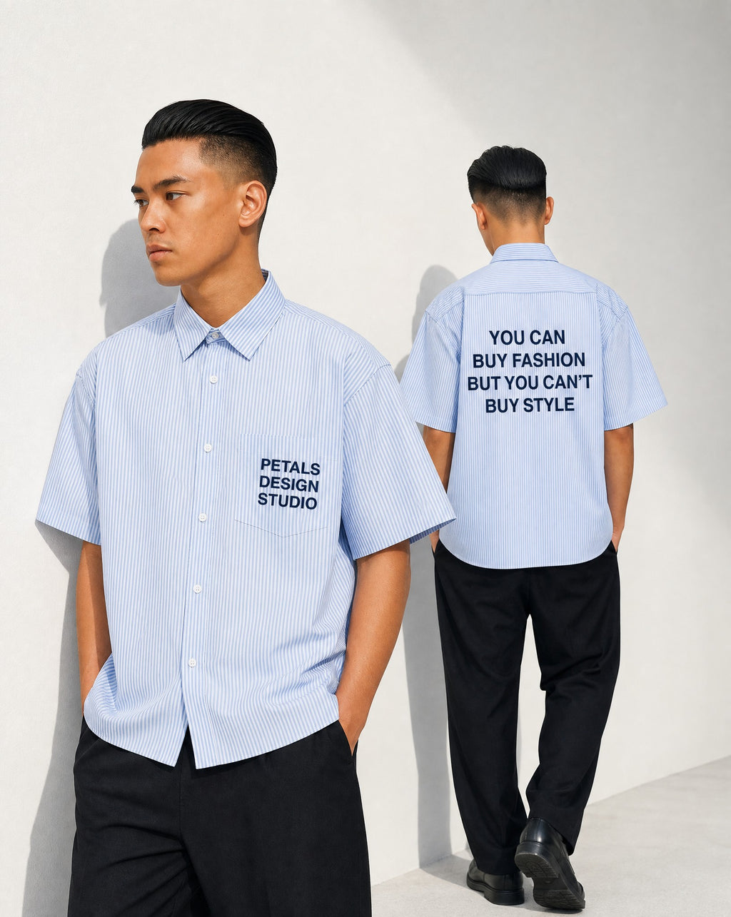 PDS-003 You Can't Buy Style Oxford Shirt - Editorial Image