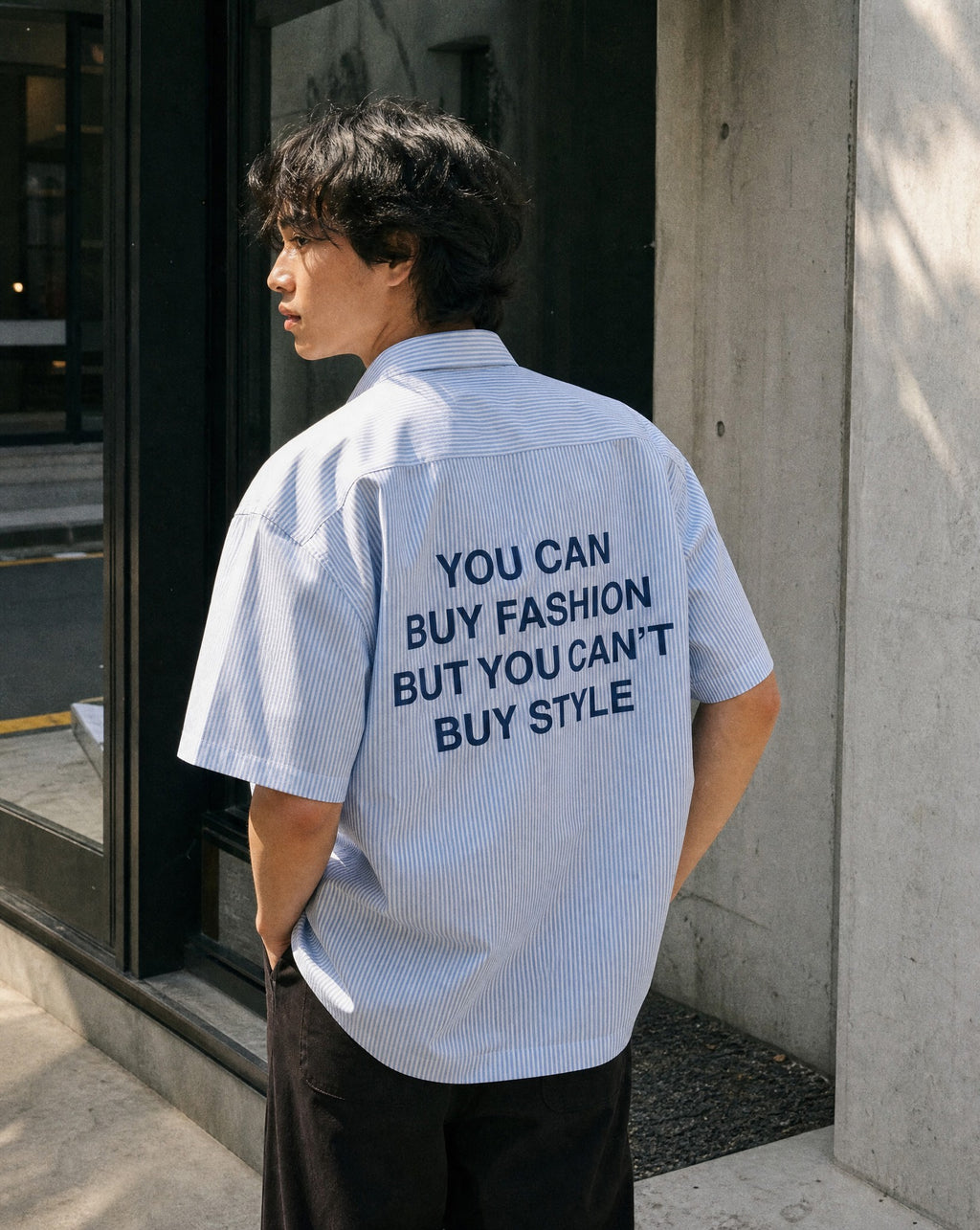 PDS-003 You Can't Buy Style Oxford Shirt - Lifestyle Image