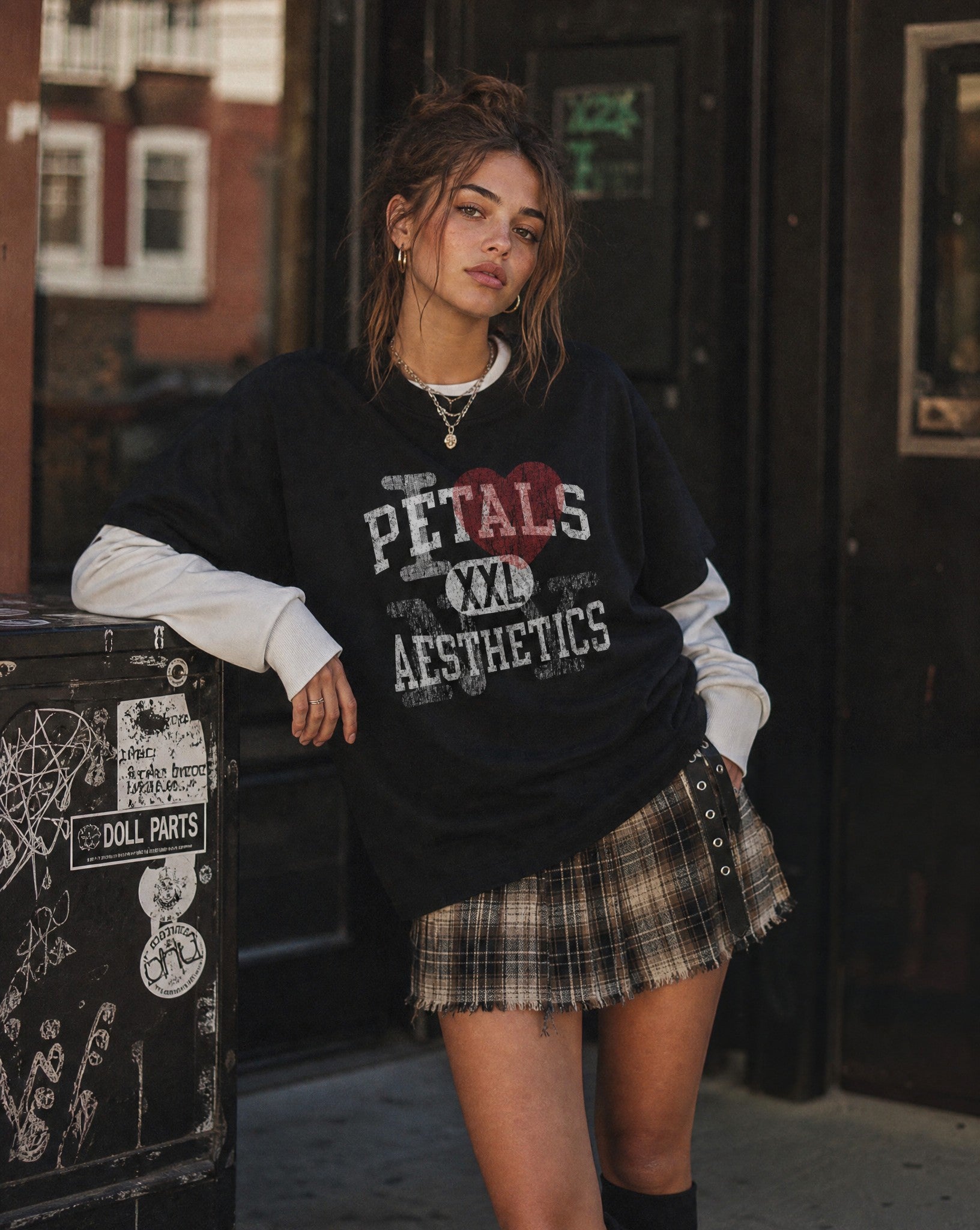 PDS-004 Aesthetics NY Layered Shirt - Lifestyle Image
