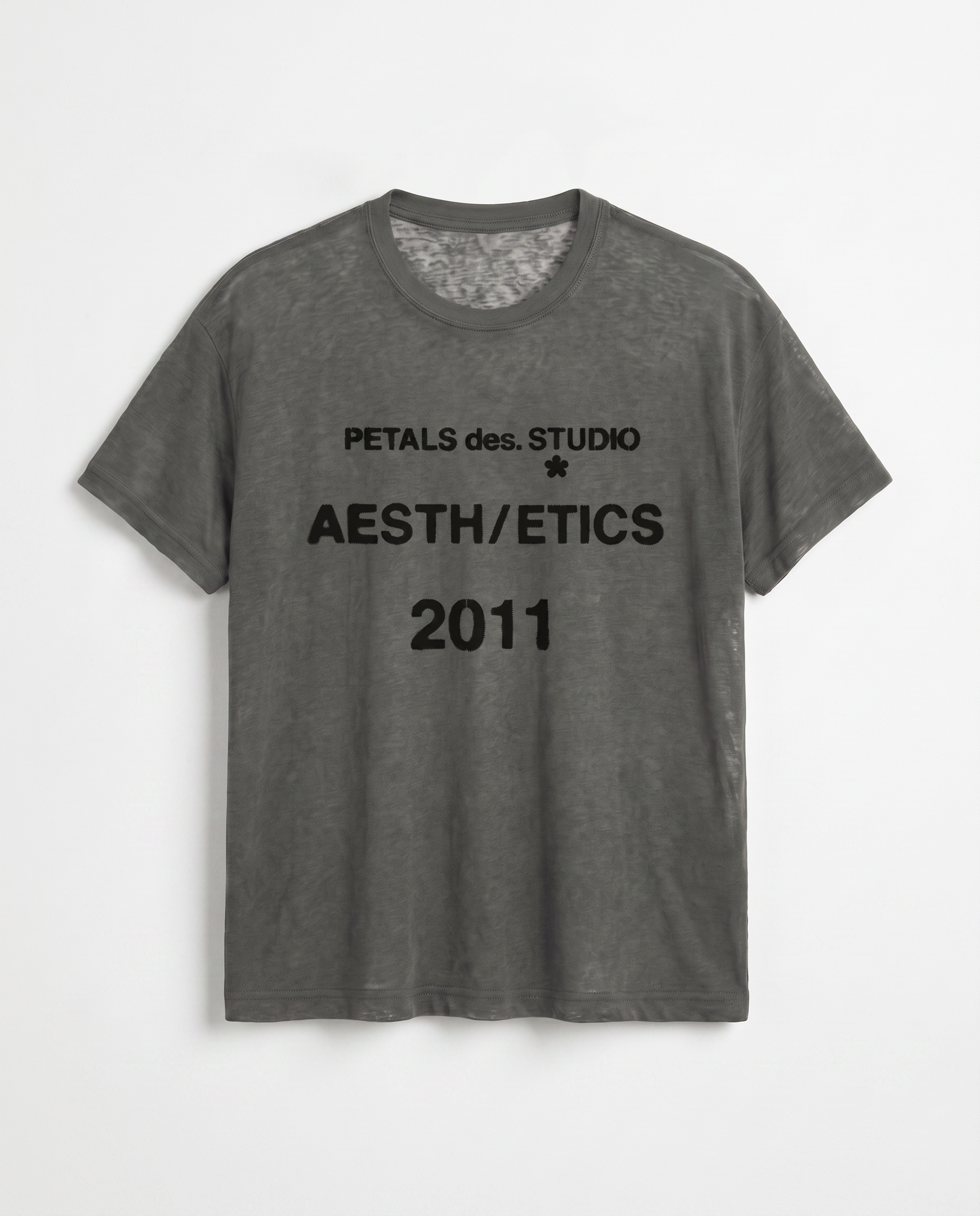 PDS 2011 Sheer Burn-out Tee in Grey