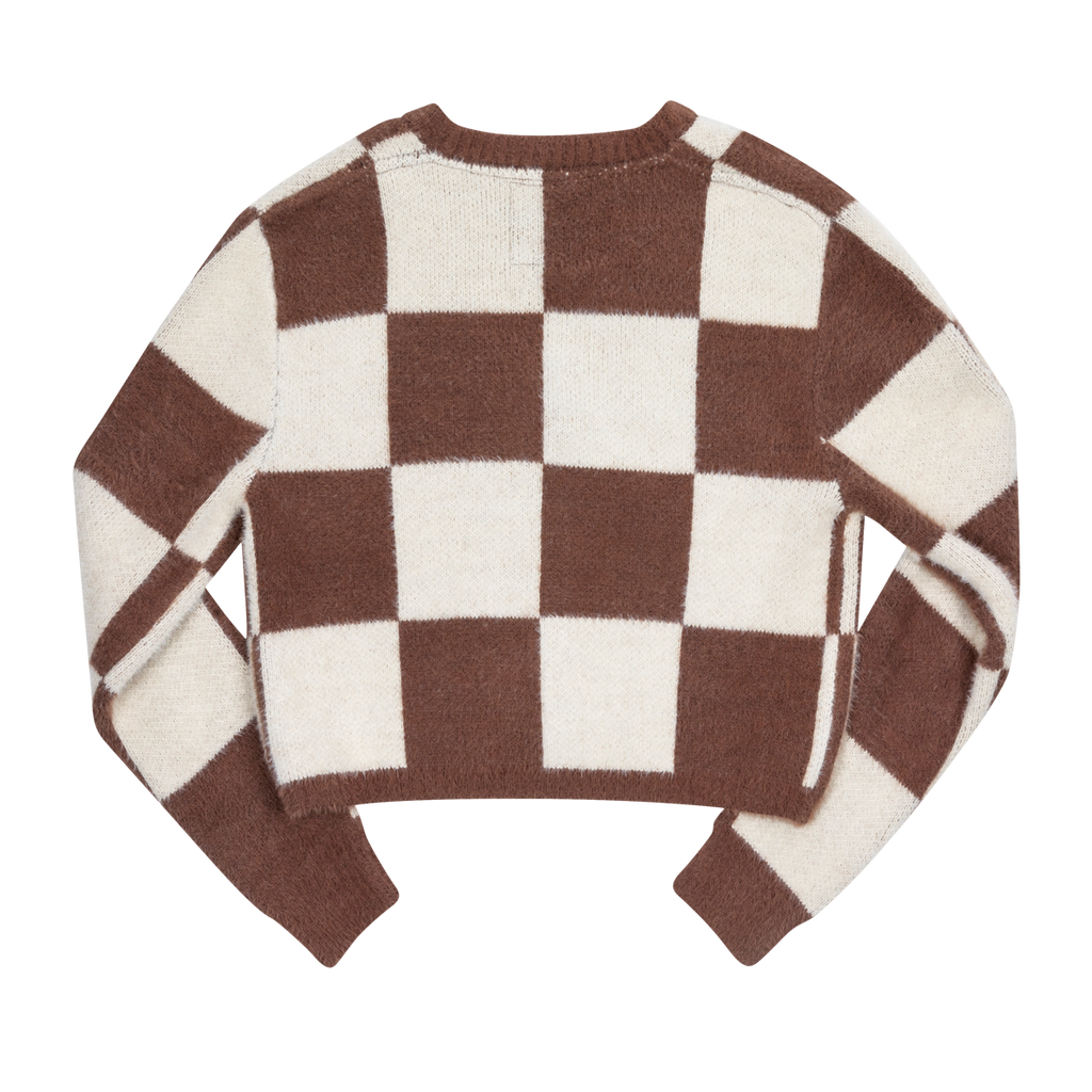 Checkmate Crop Cardigan