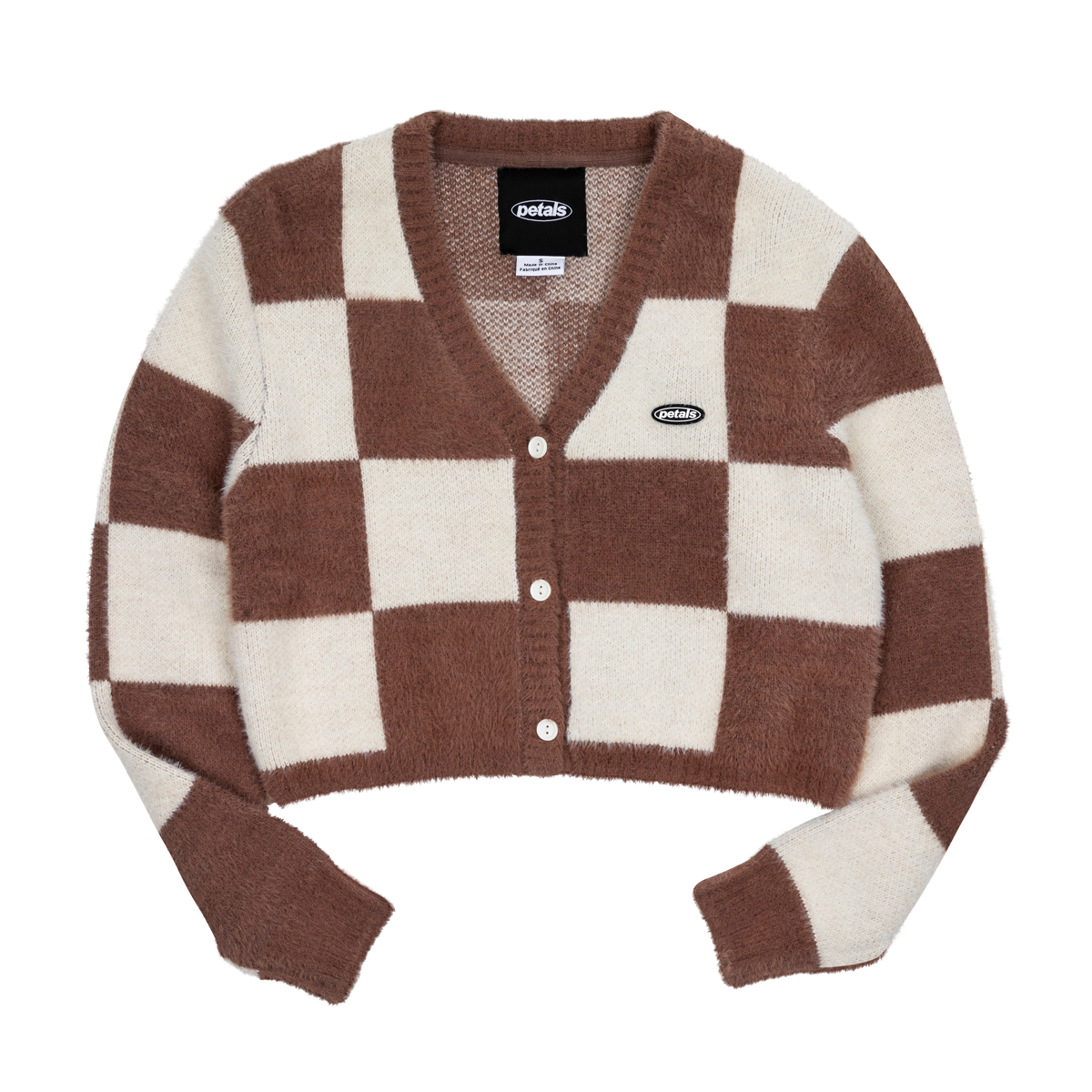 Checkmate Crop Cardigan