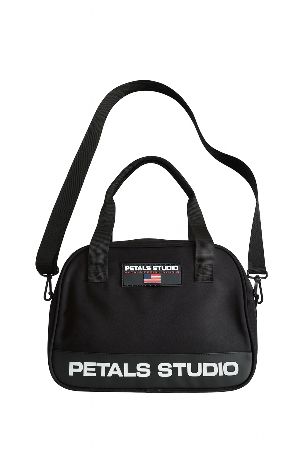 Petals Sport Nylon Bag in Black