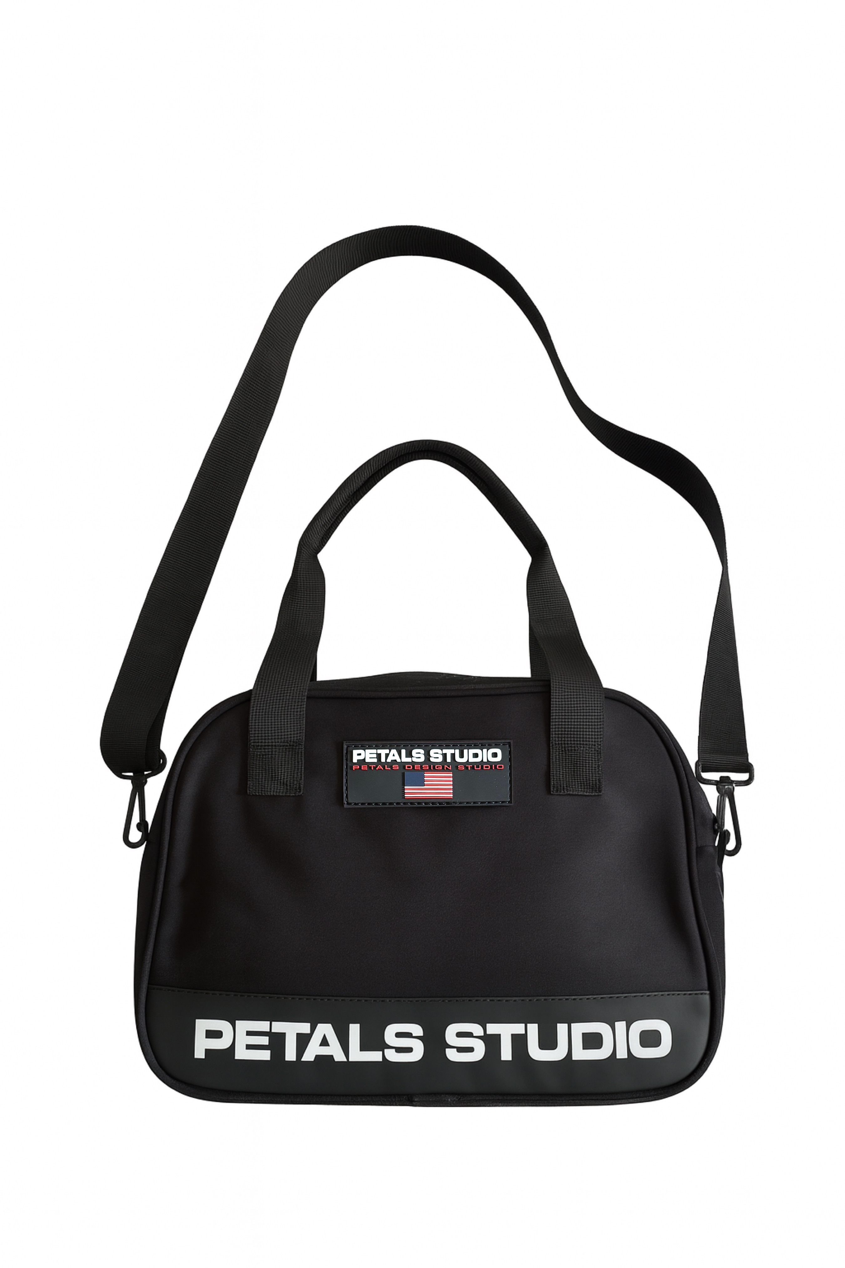 Petals Sport Nylon Bag in Black
