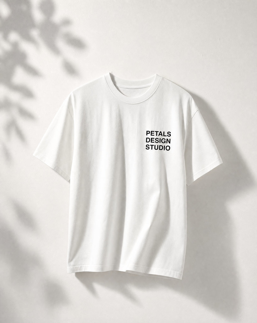 Petals House Tee in White - White Wall Product