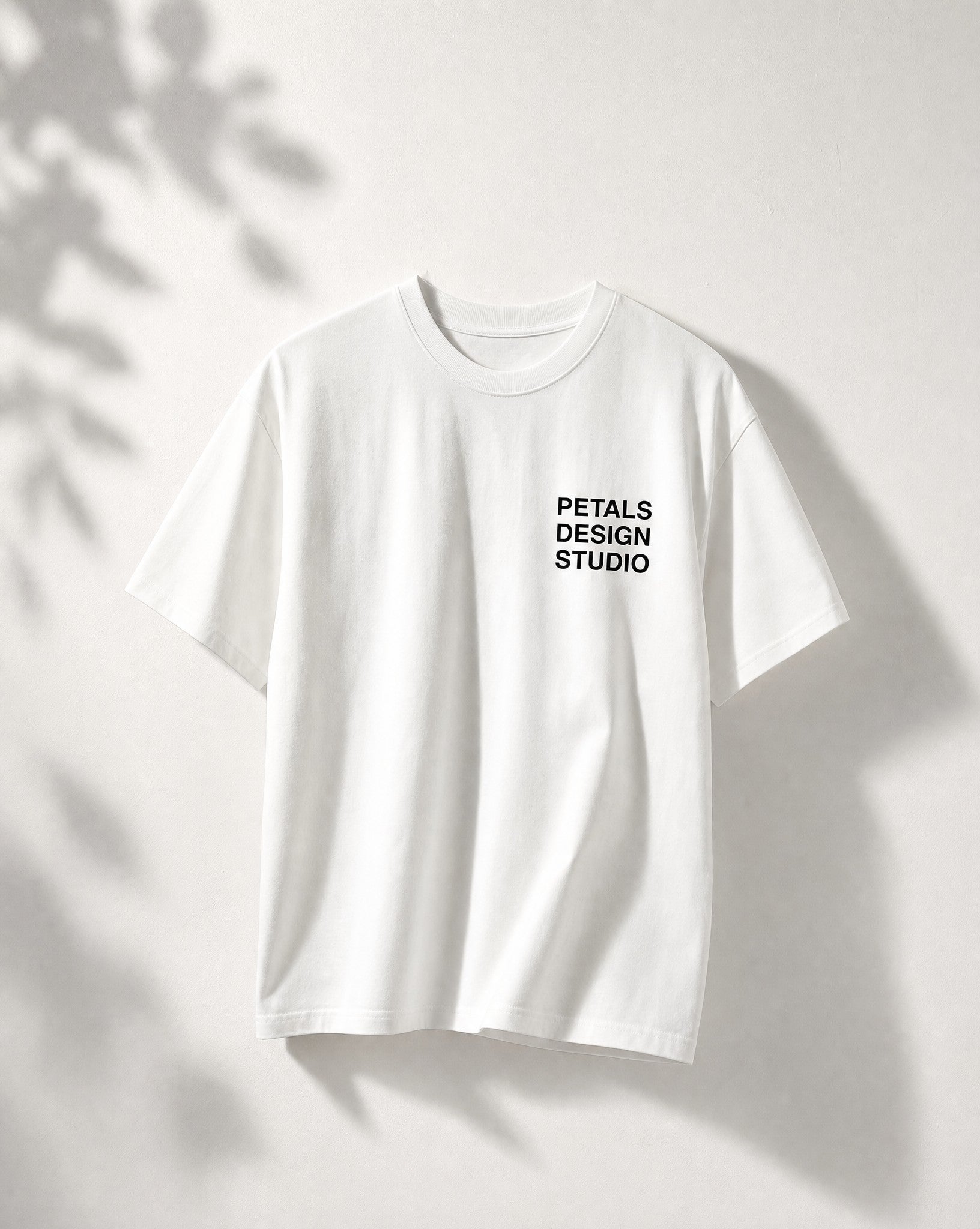 Petals House Tee in White - White Wall Product