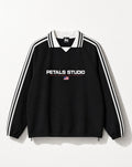 Petals Sport Drawstring Polo Sweater - White Wall Product