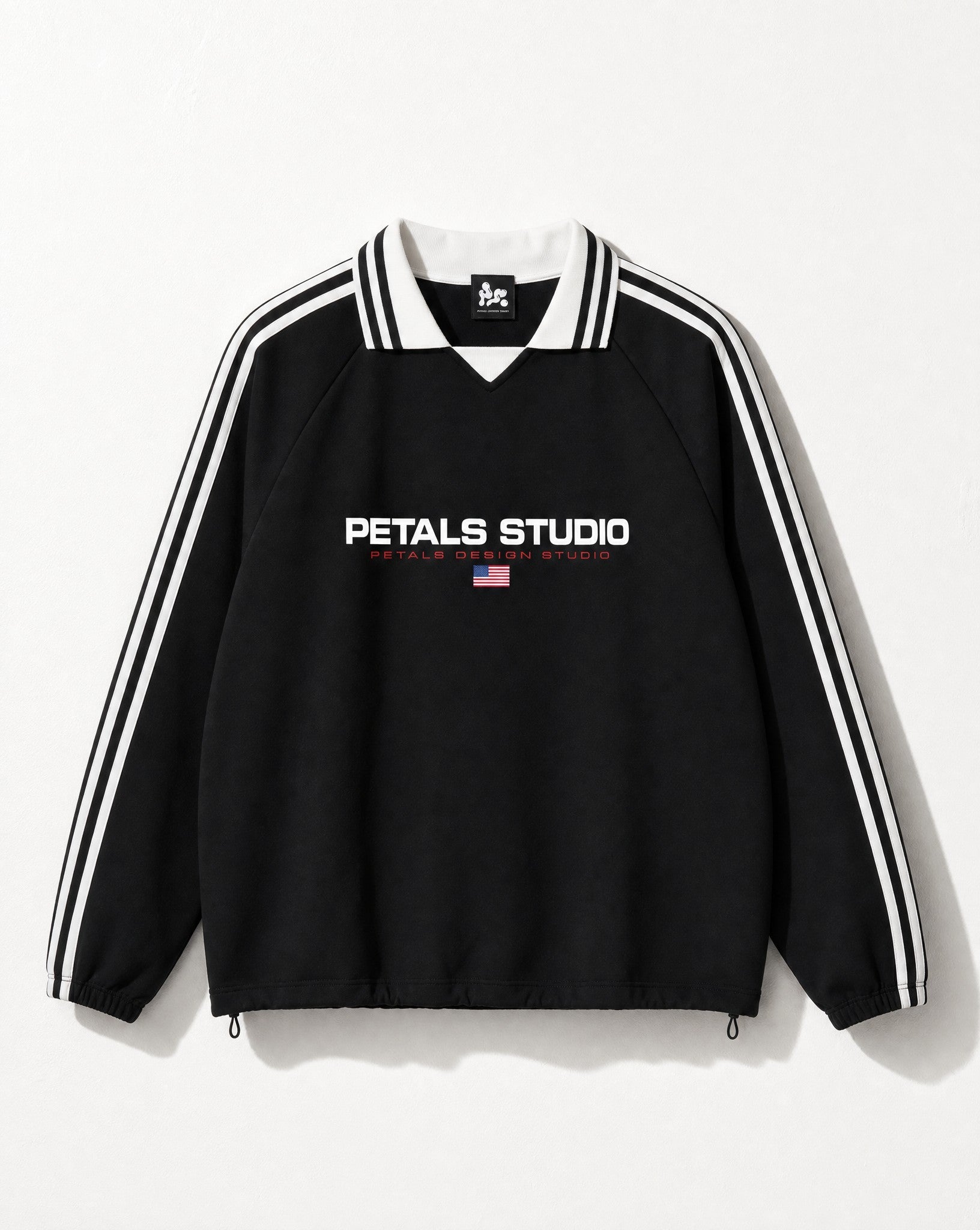 Petals Sport Drawstring Polo Sweater - White Wall Product