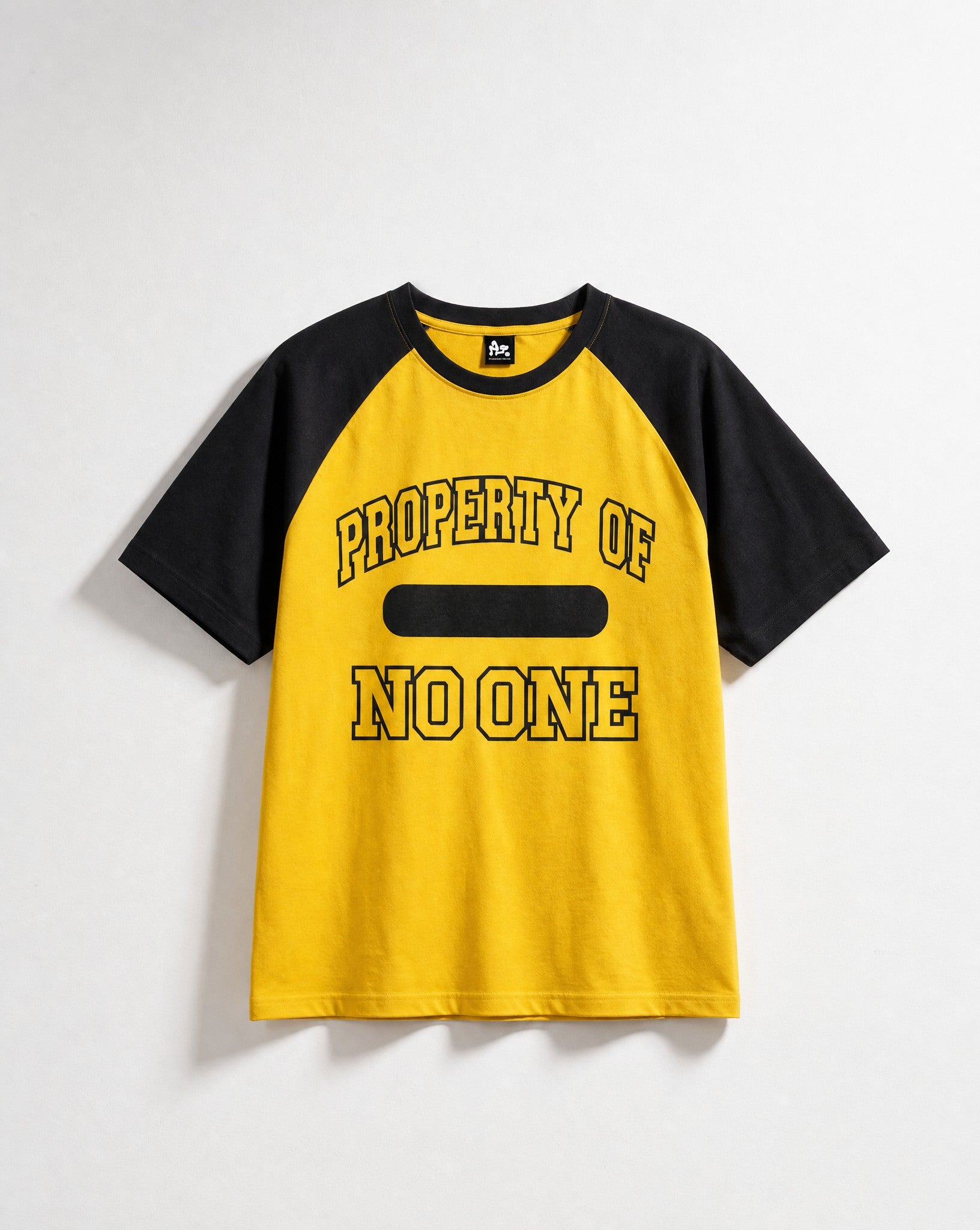 Property Ringer Tee in Yellow - White Wall Product